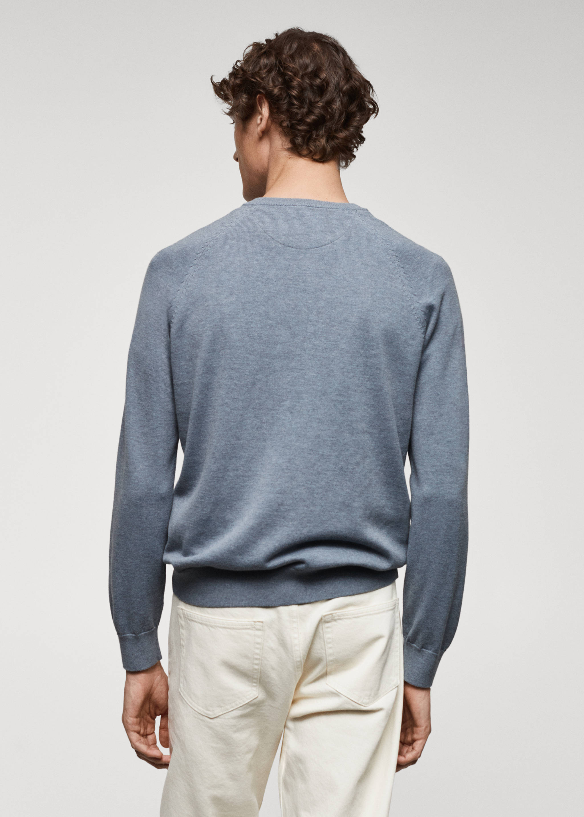 Jersey punto fino algodón - Reverso del artículo