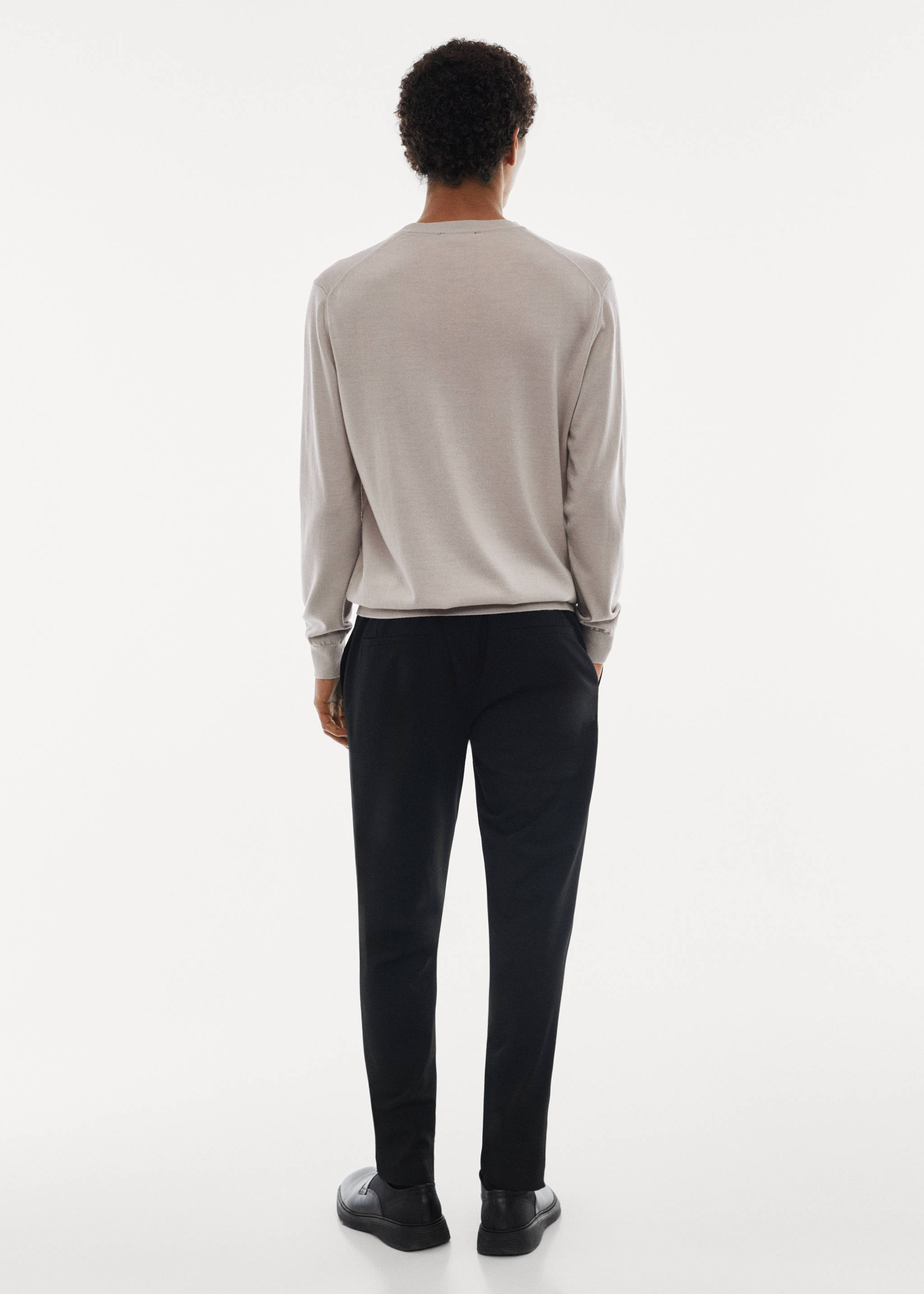 Jersey lana merino lavable - Reverso del artículo