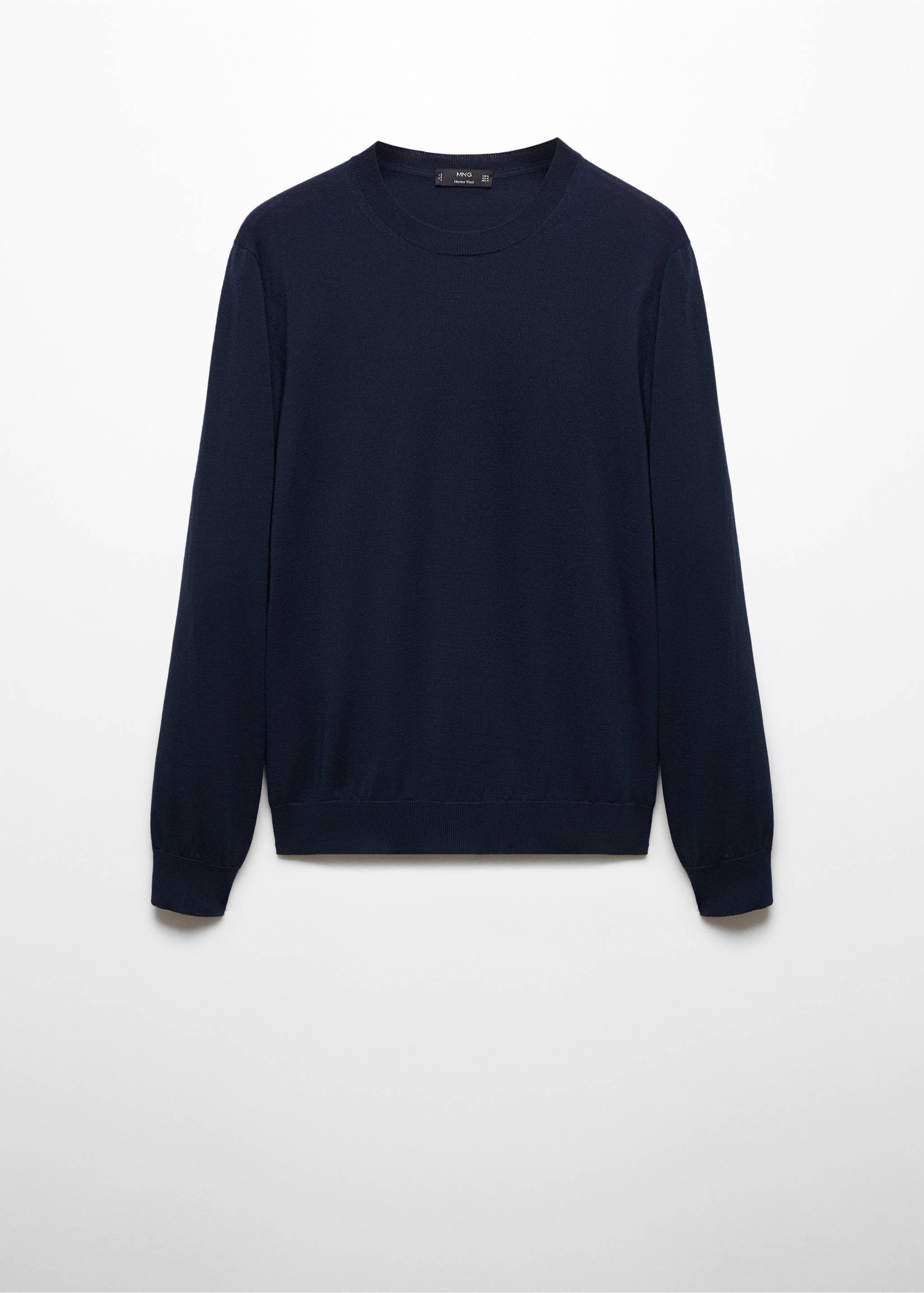 Pull laine mérinos lavable - Article sans modèle, Bleu marine. Ref: 67010657-00.