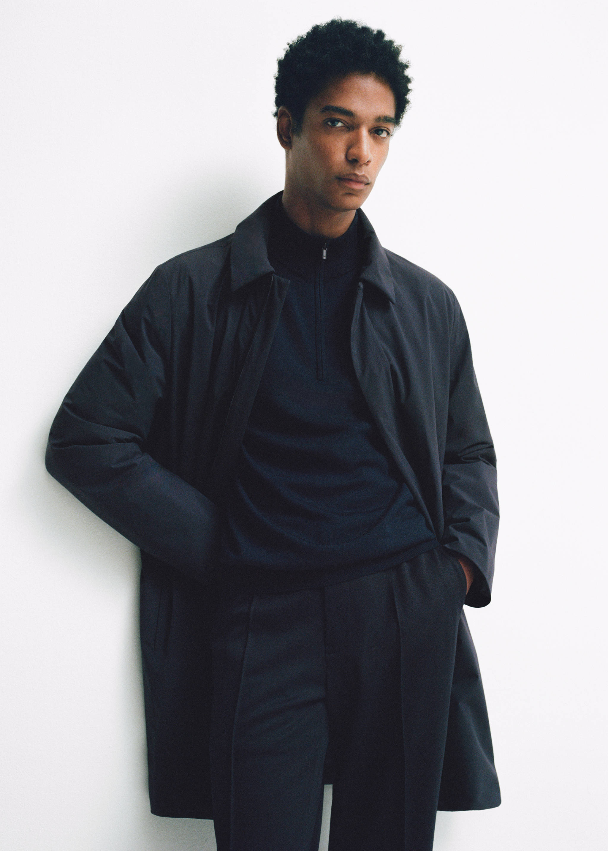 100% merino wool sweater with zip-neck - Details of the article 6