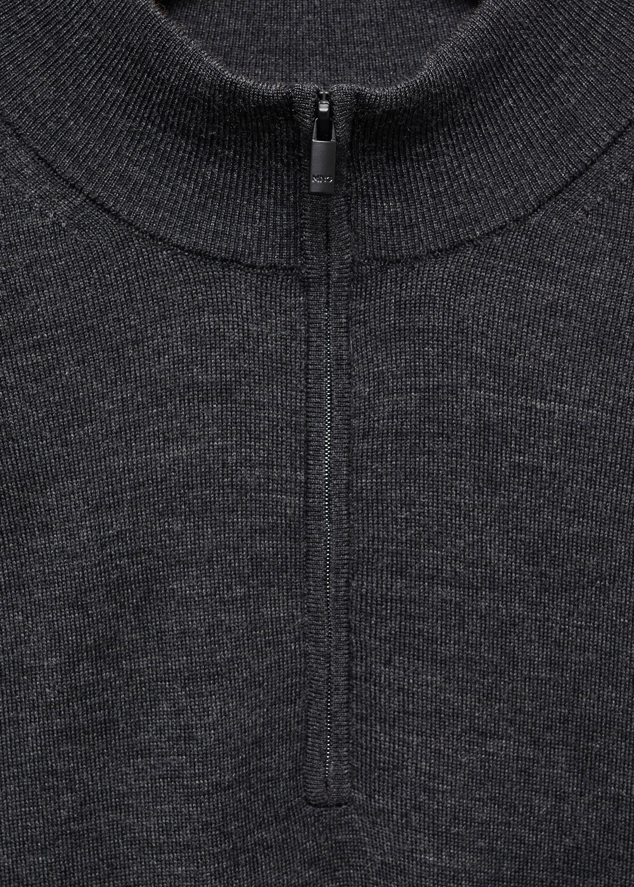 100% merino wool sweater with zip-neck - Details of the article 8