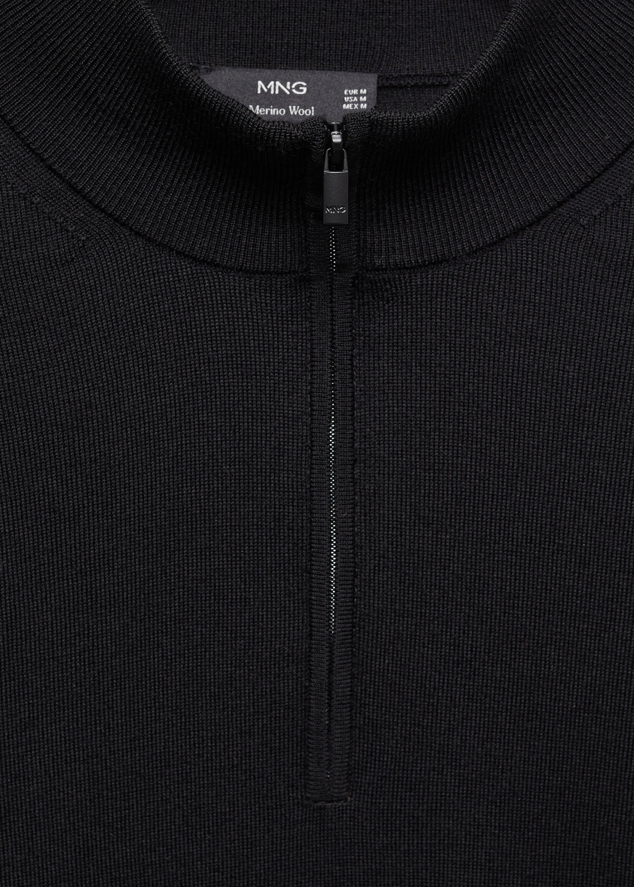 100% merino wool sweater with zip-neck - Details of the article 8