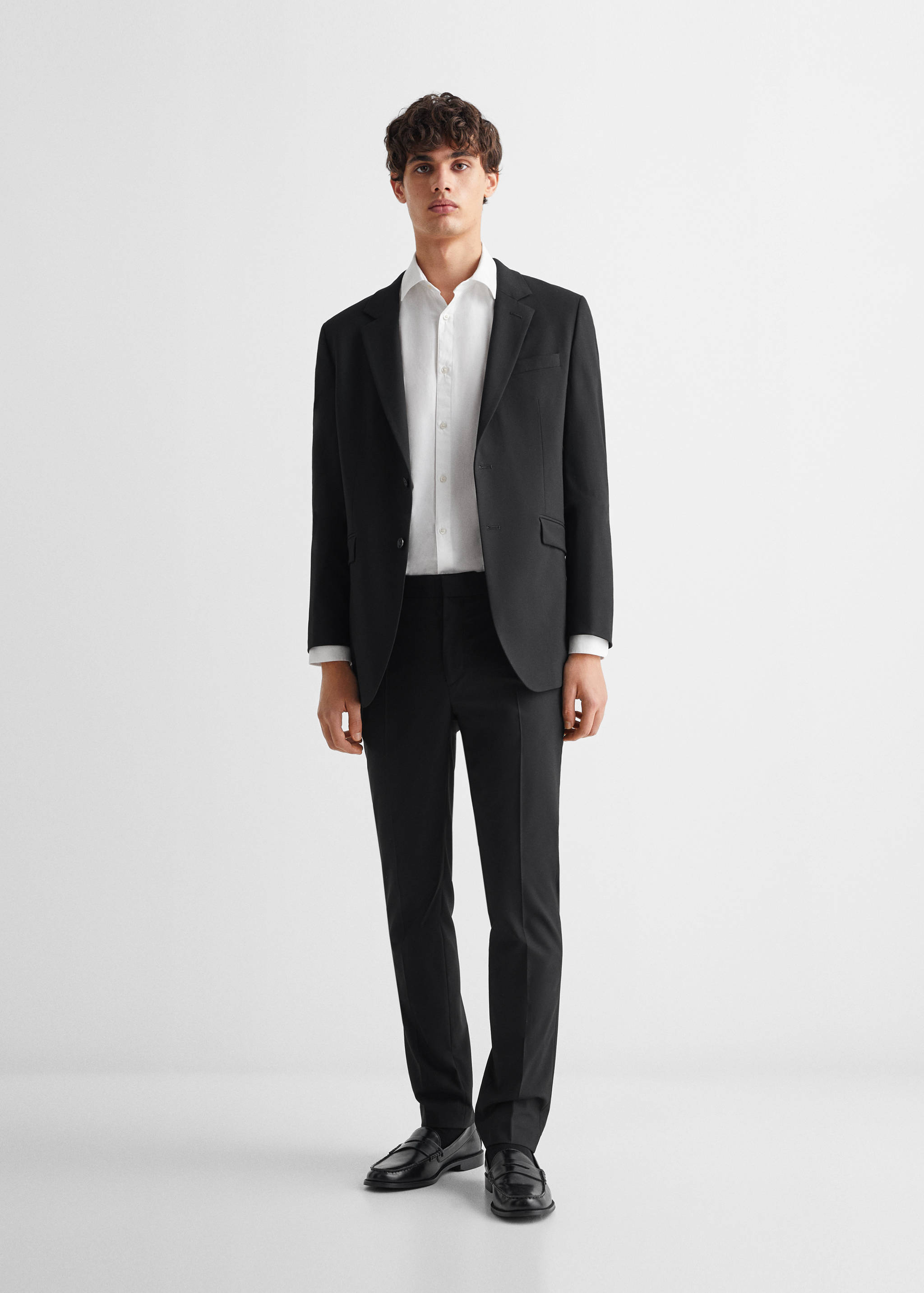 Slim fit suit trousers - General plane
