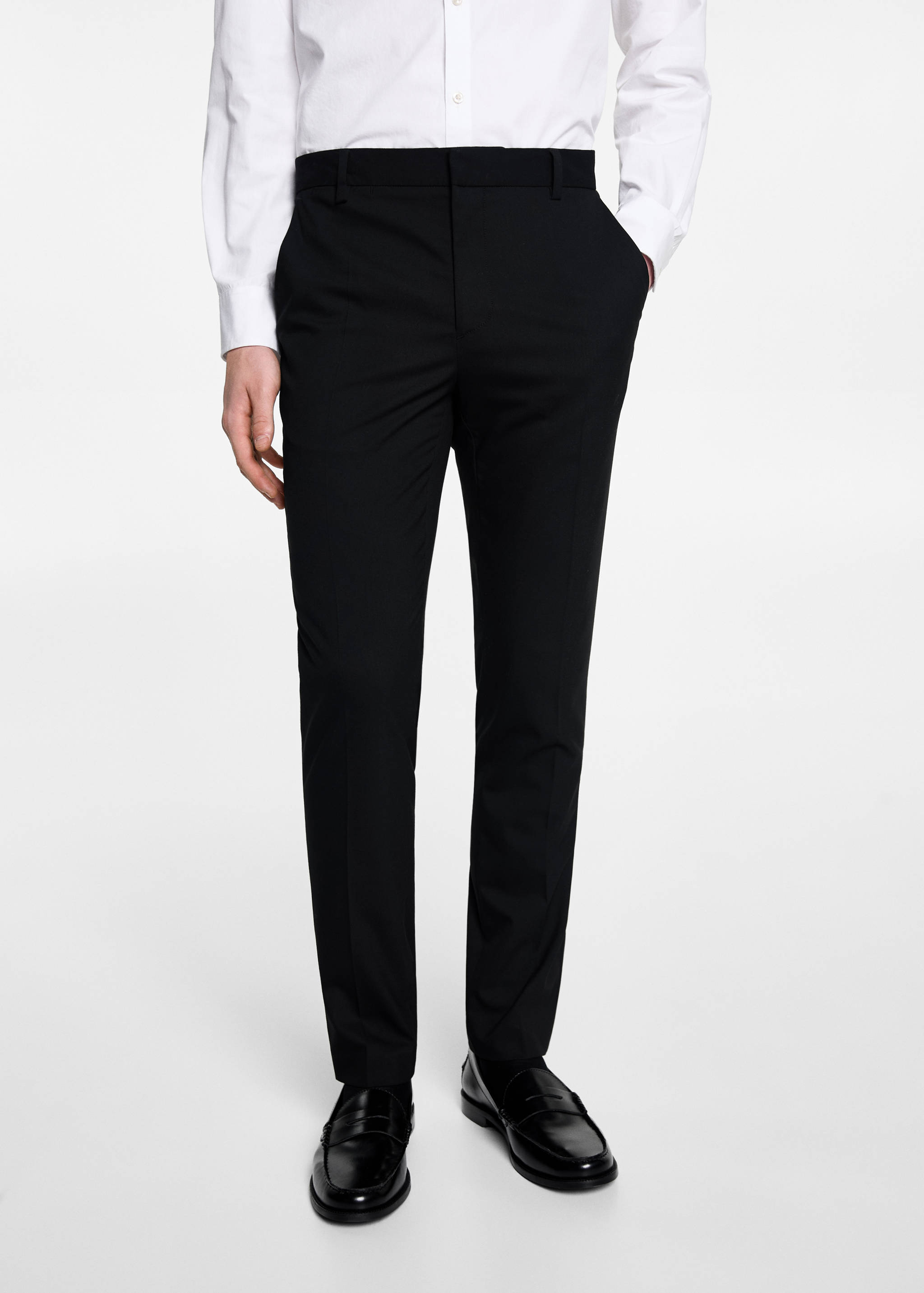 Slim fit suit trousers - Details of the article 6