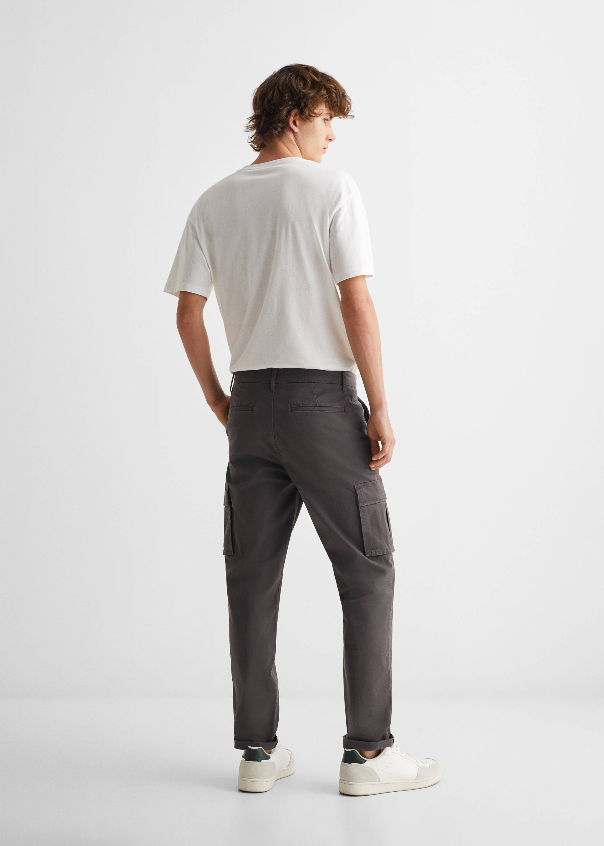 Cotton cargo trousers - Reverse of the article
