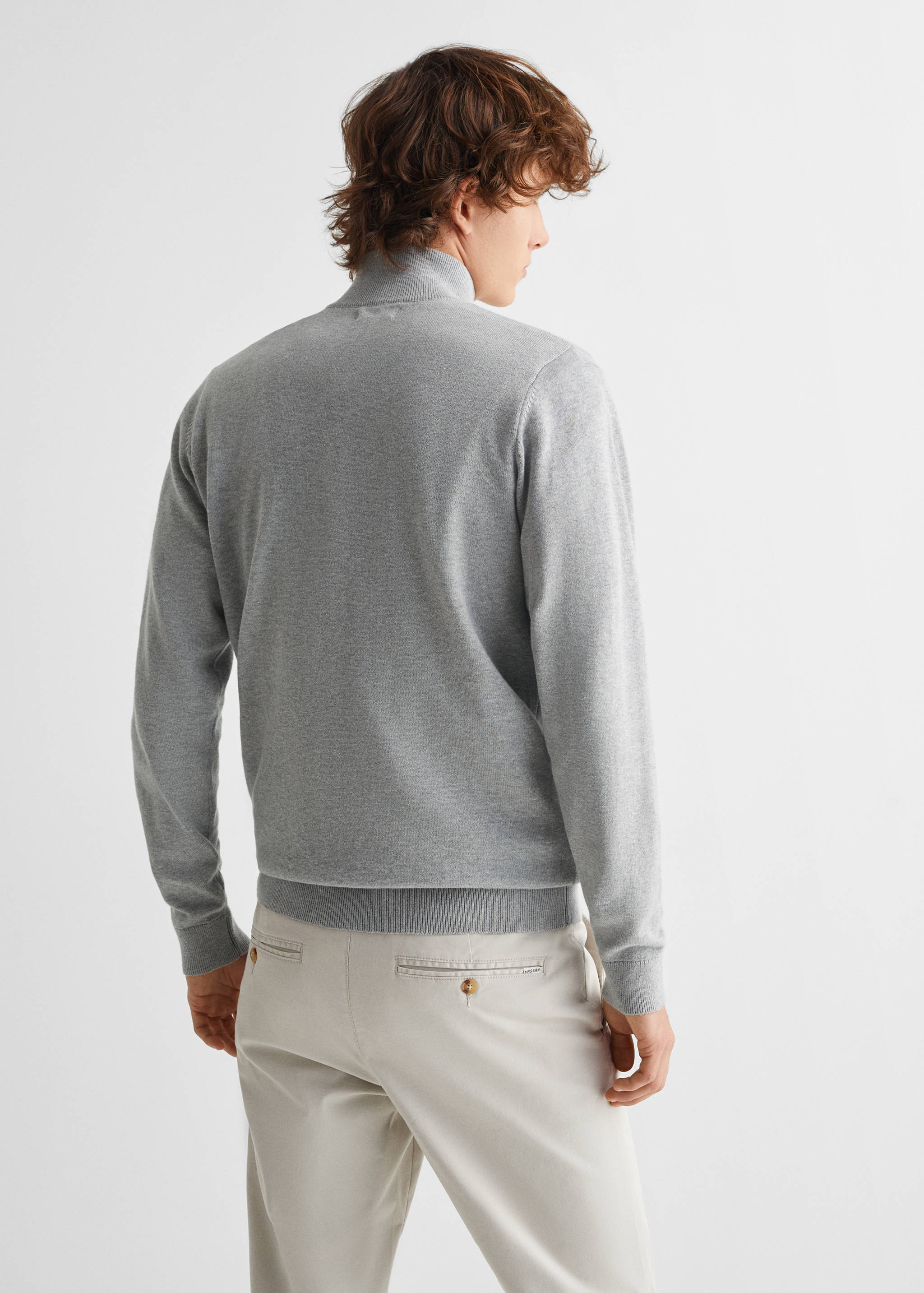 Pull-over col montant zip - Verso de l’article