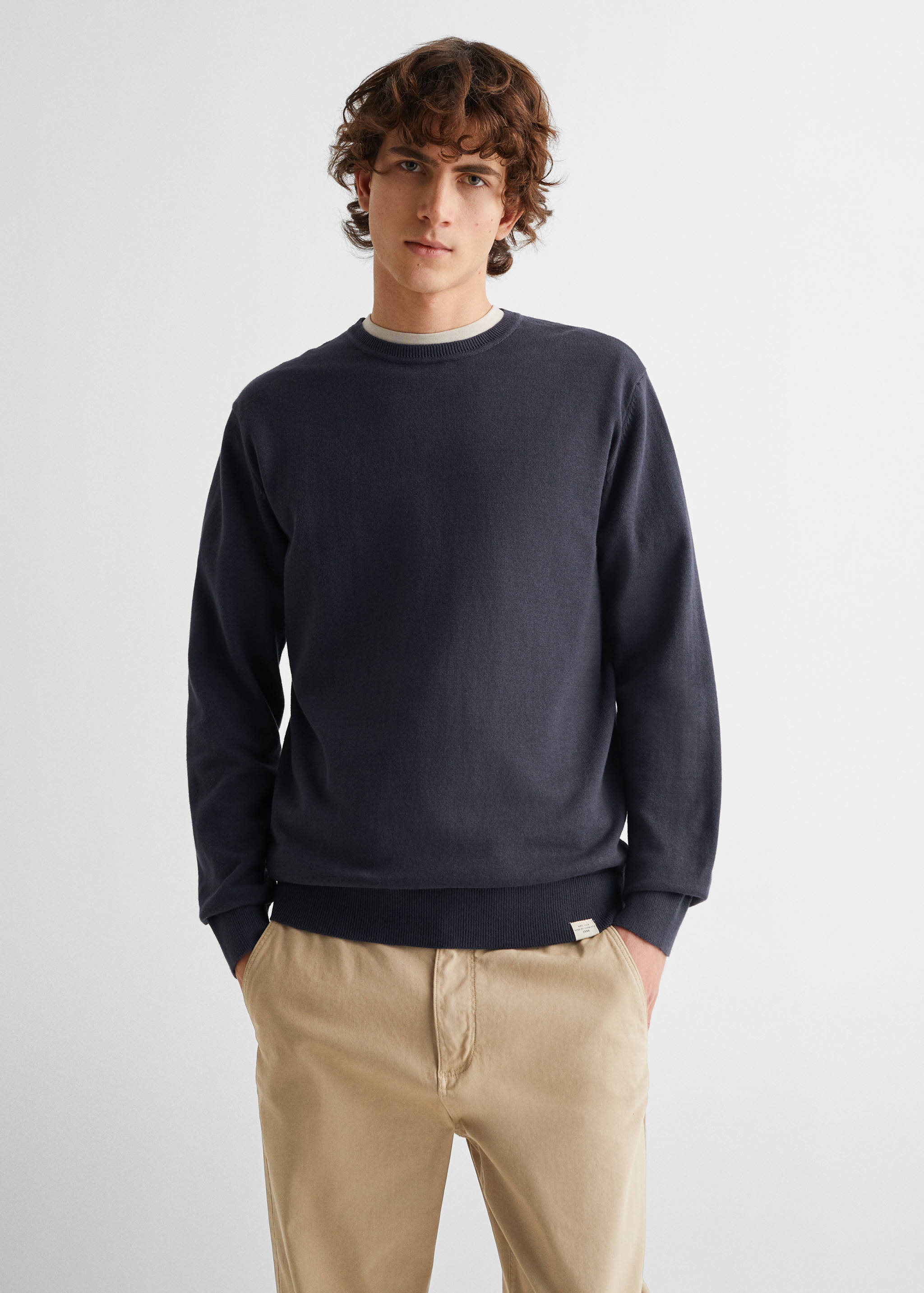 Jersey punto algodón - Plano medio