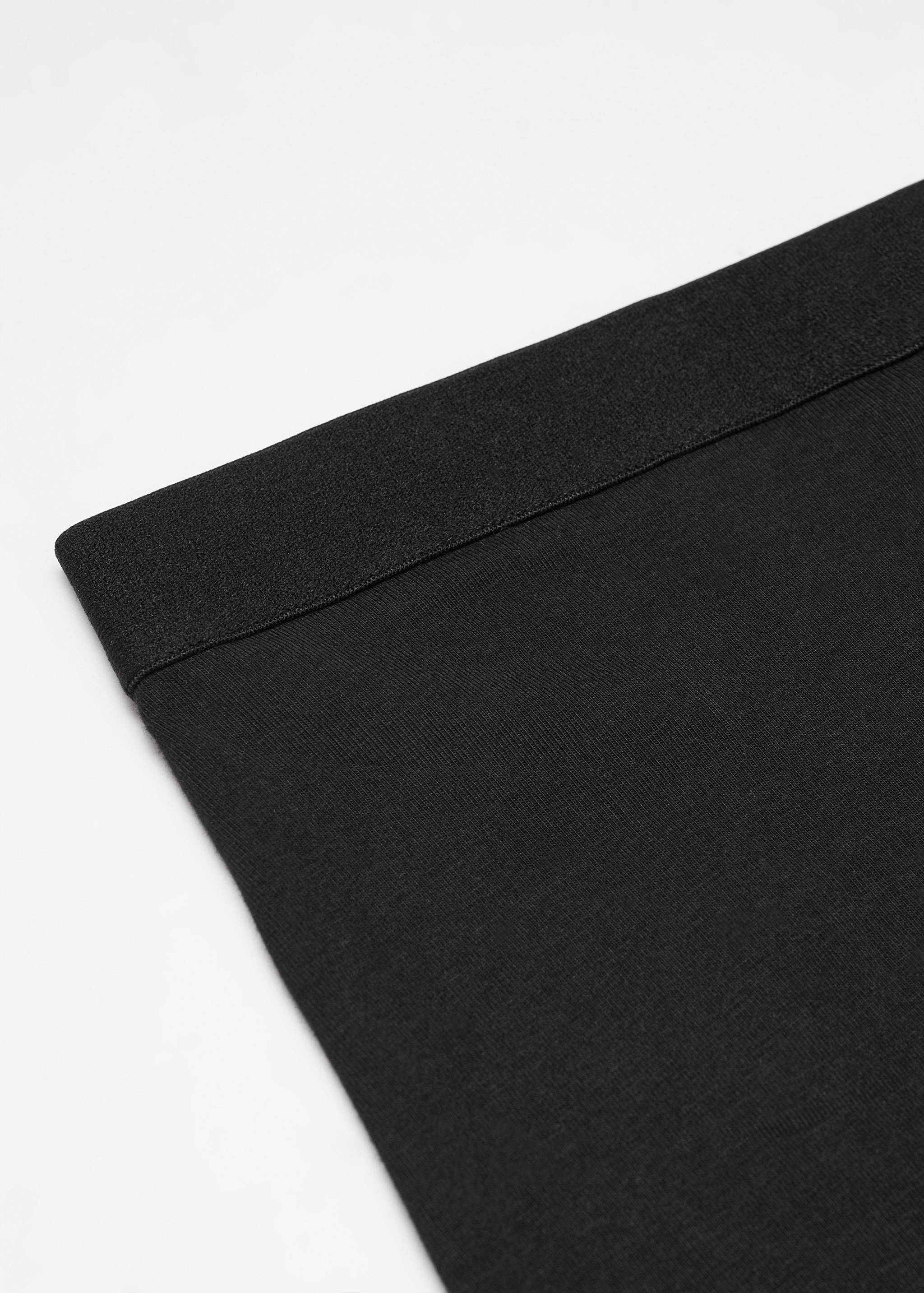 حزمة من 3 سراويل داخلية قطنية سوداء - تفاصيل المنتج 0