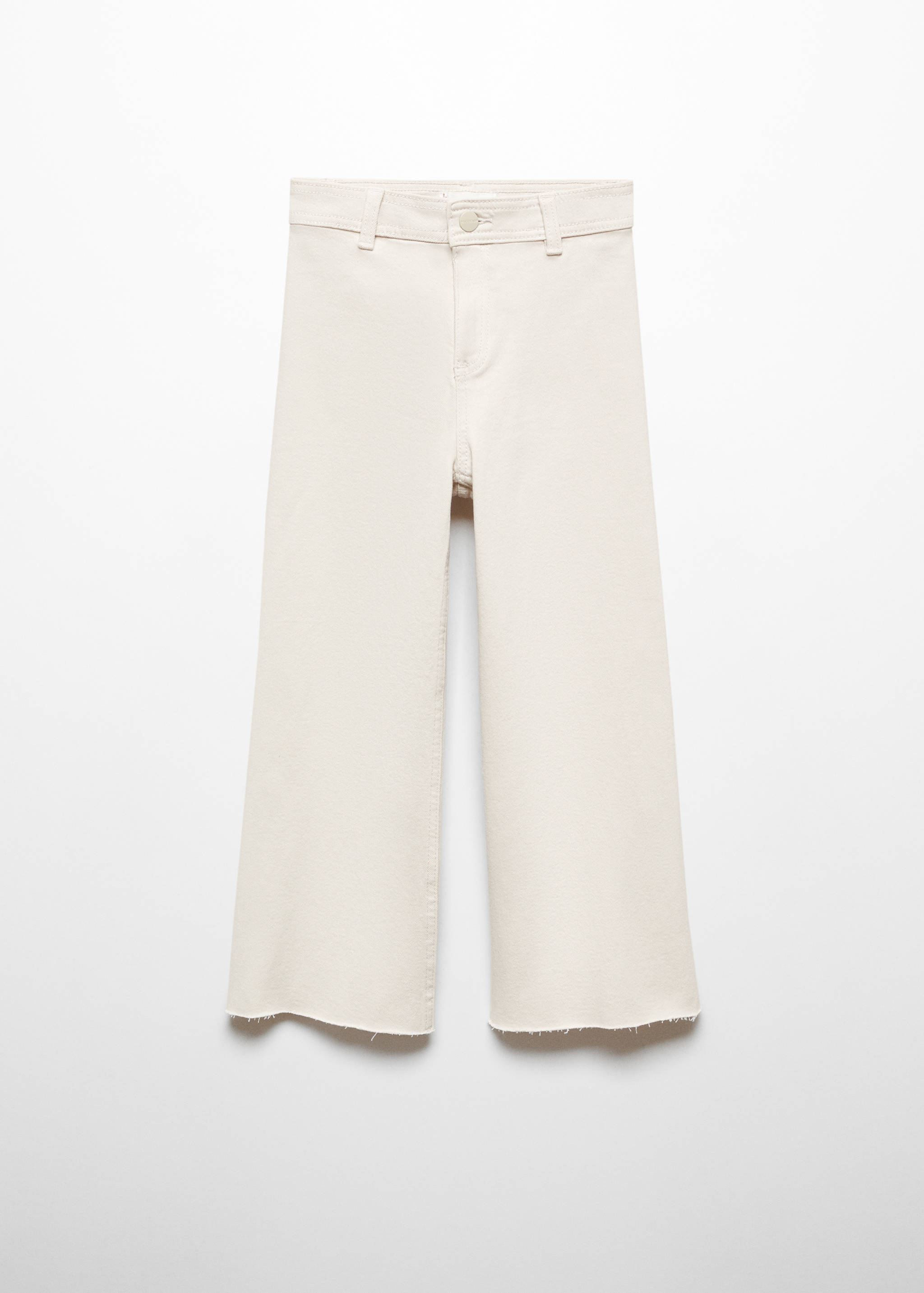 Frayed hem culotte jeans - Article without model