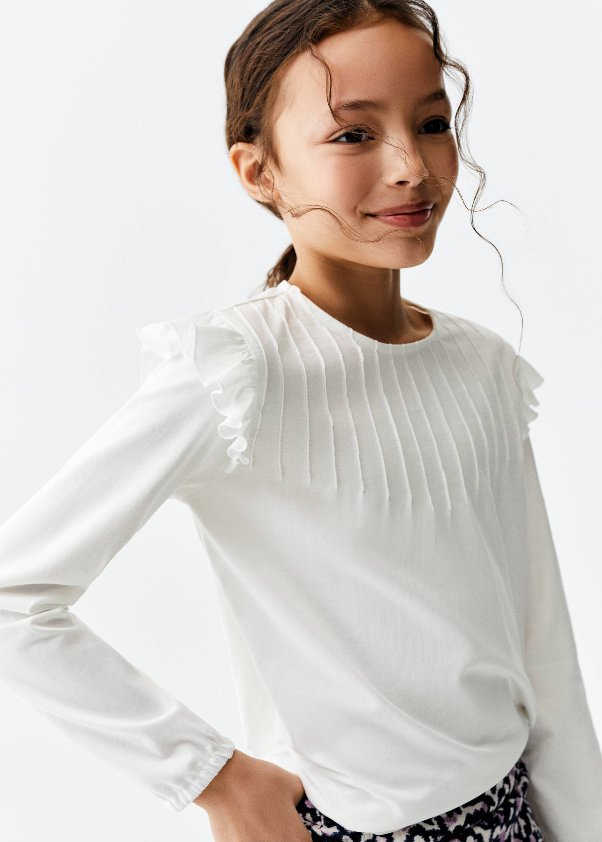 Camiseta manga larga volantes - Detalle del artículo 1