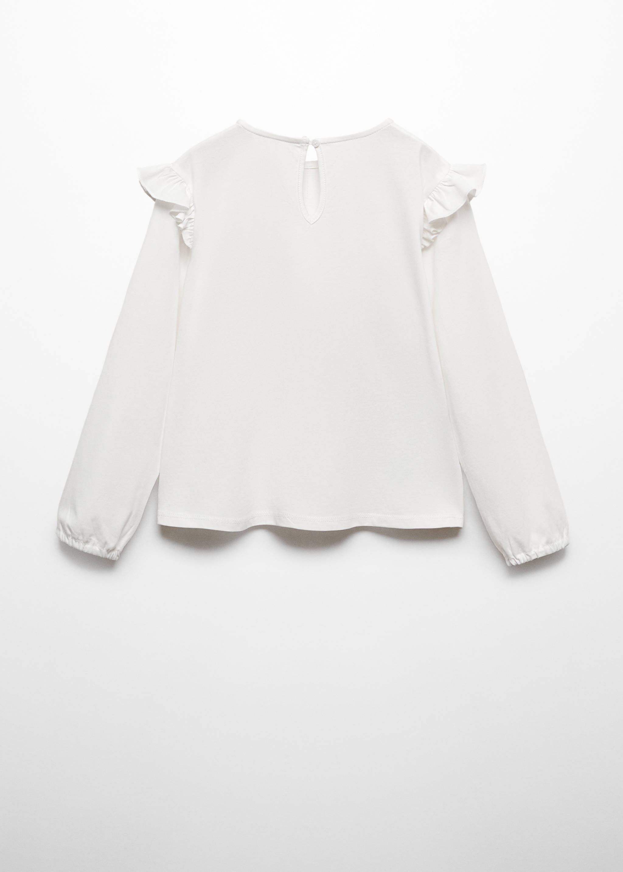 Camiseta manga larga volantes - Reverso del artículo