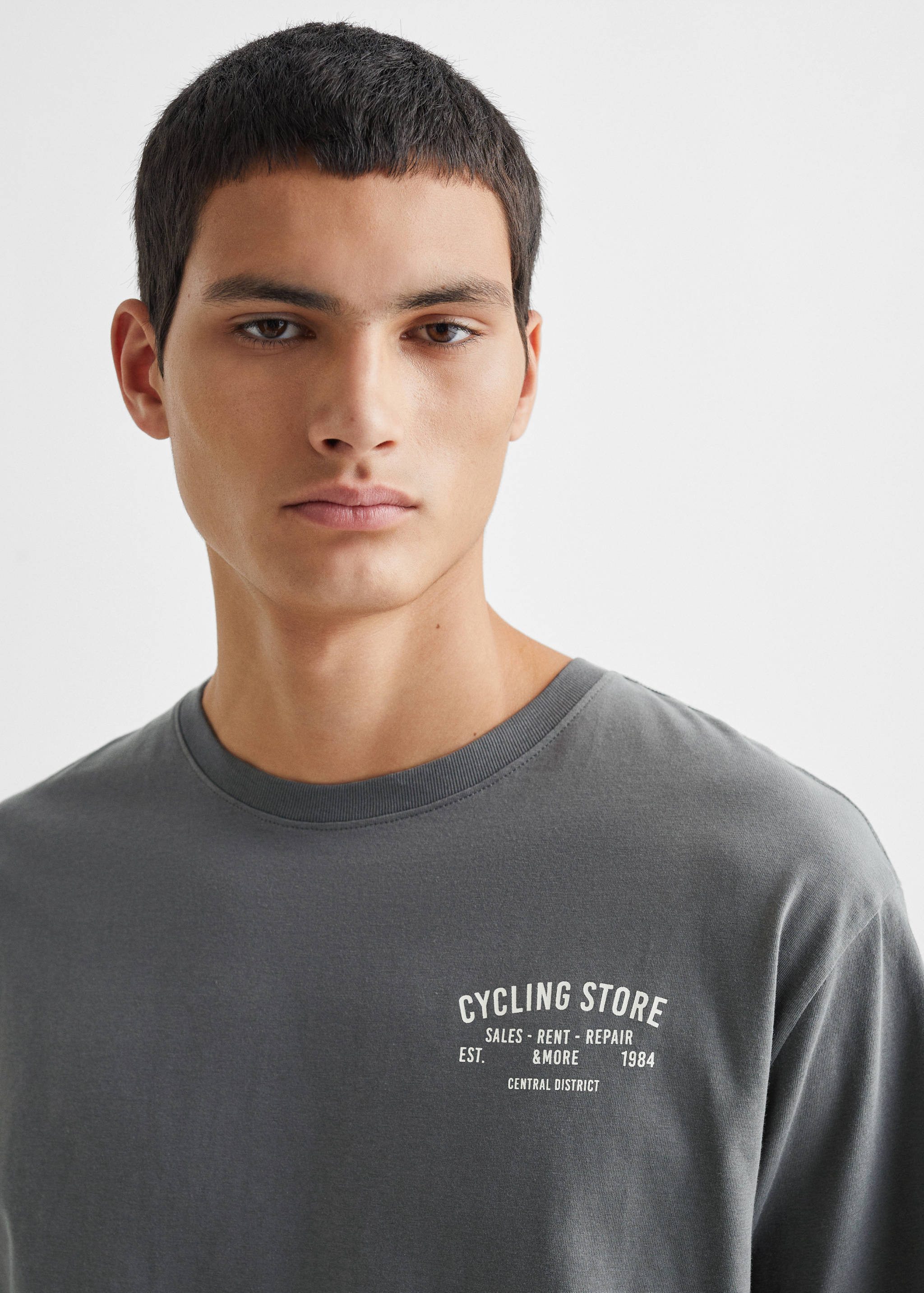 Printed message T-shirt - Details of the article 1