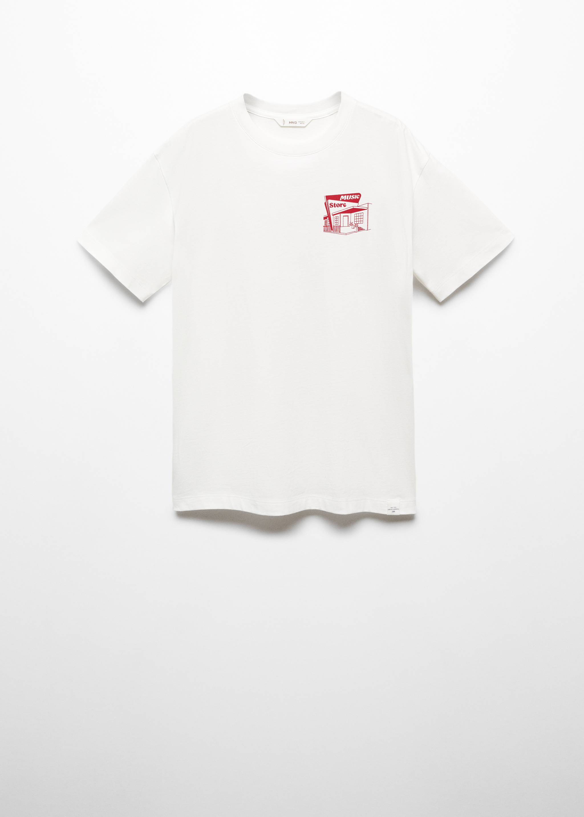 Printed cotton-blend T-shirt - Article without model