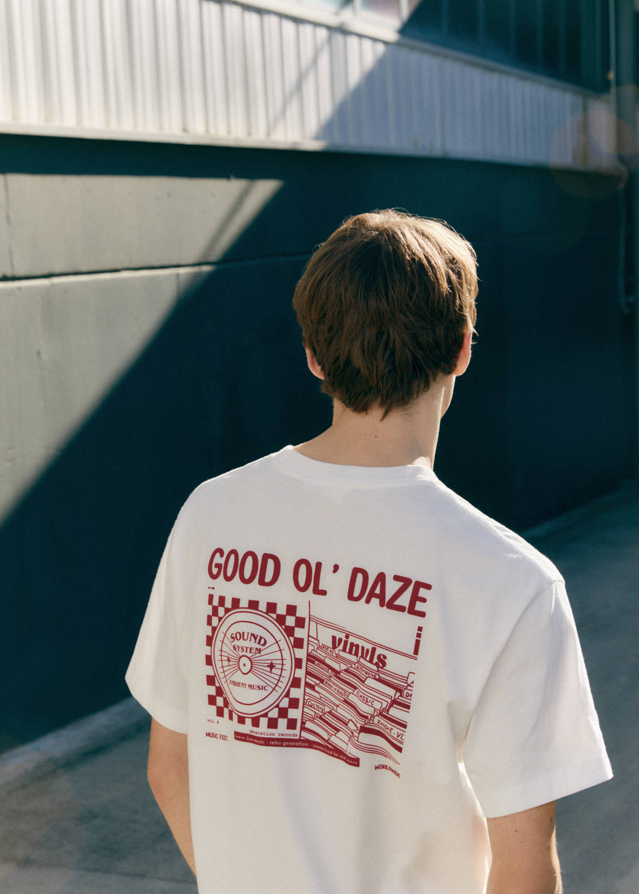 Printed cotton-blend T-shirt - Details of the article 5