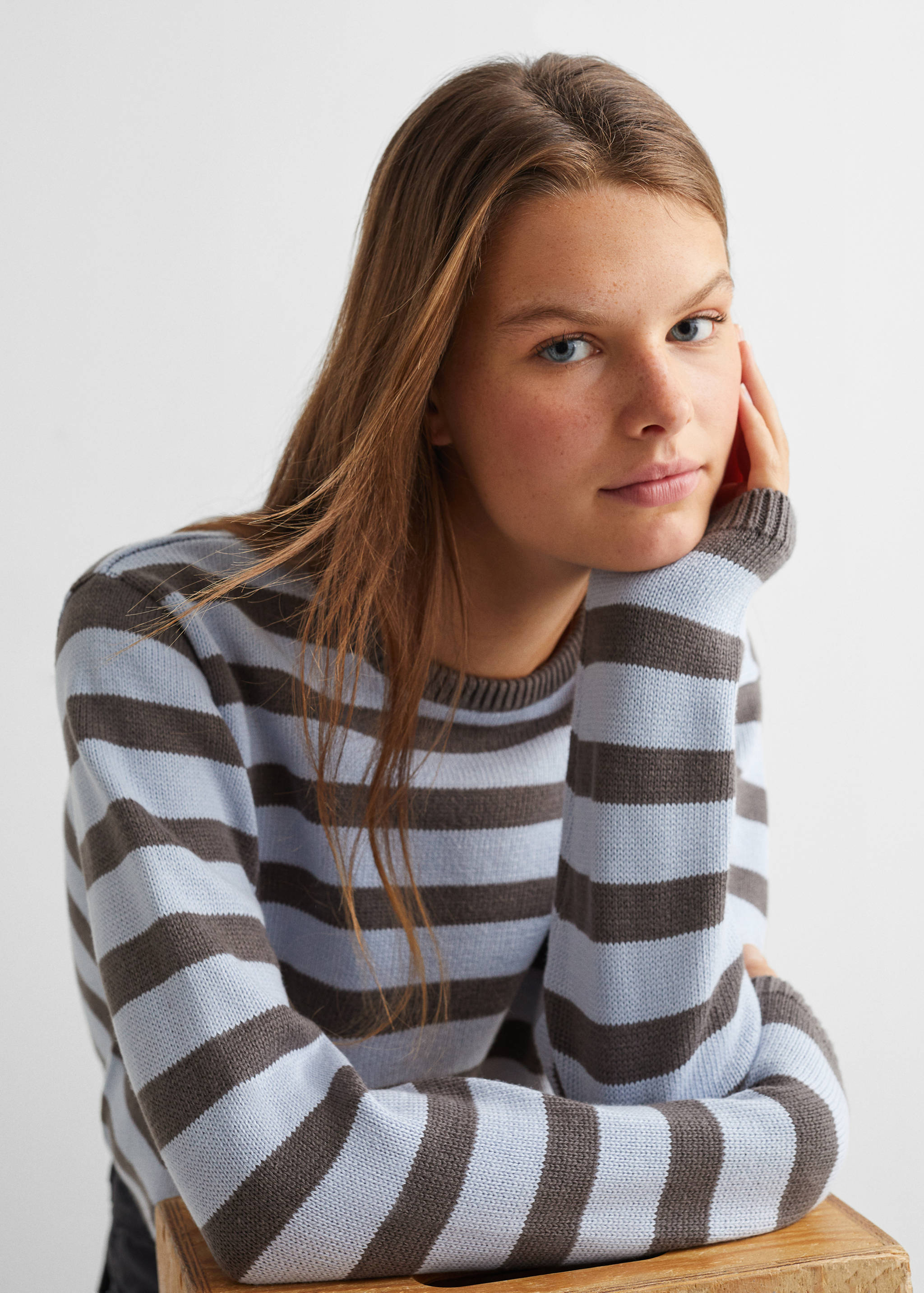 Pull-over en maille à rayures - Détail de l'article 1