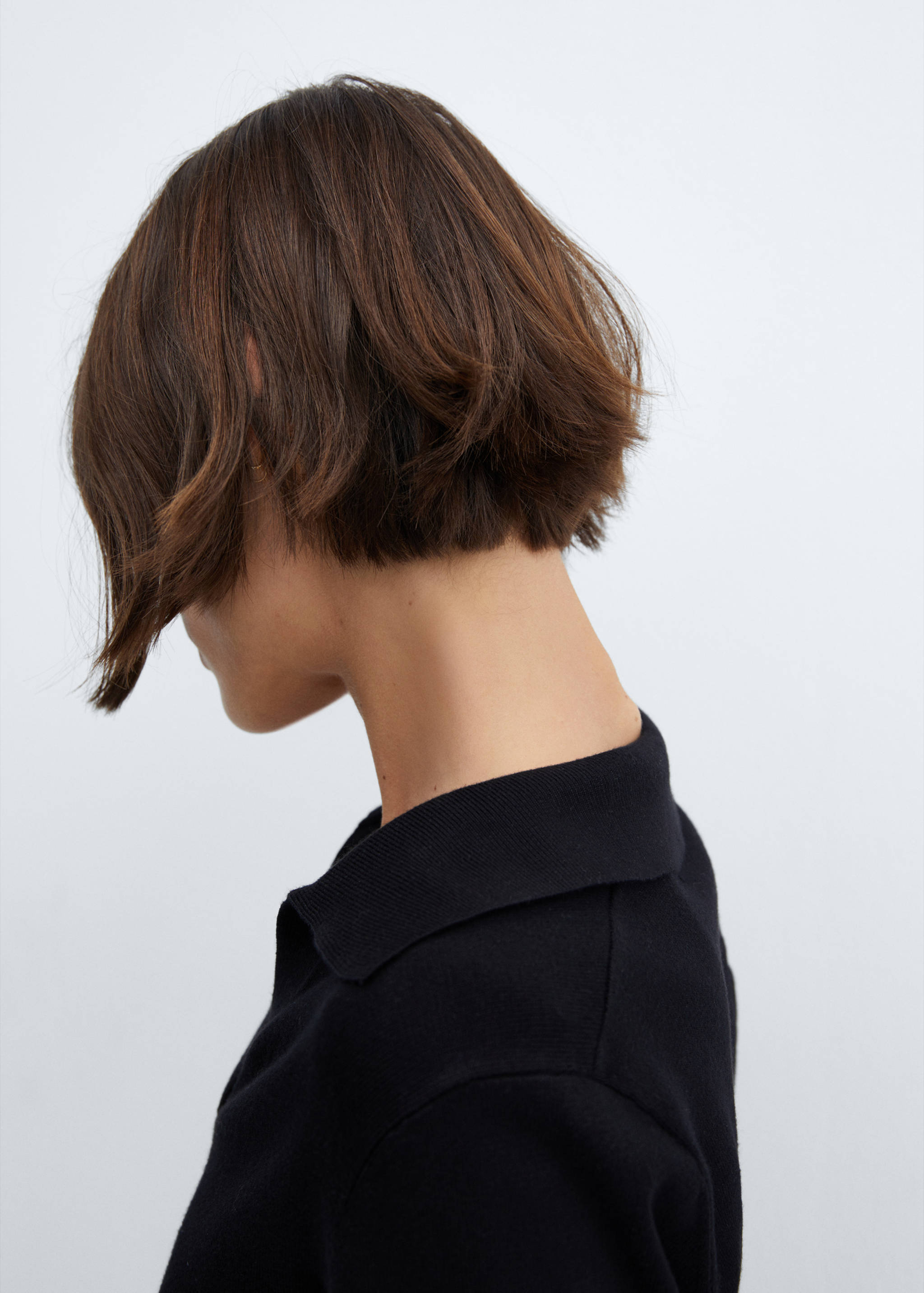 Knitted polo-neck sweater - Details of the article 3