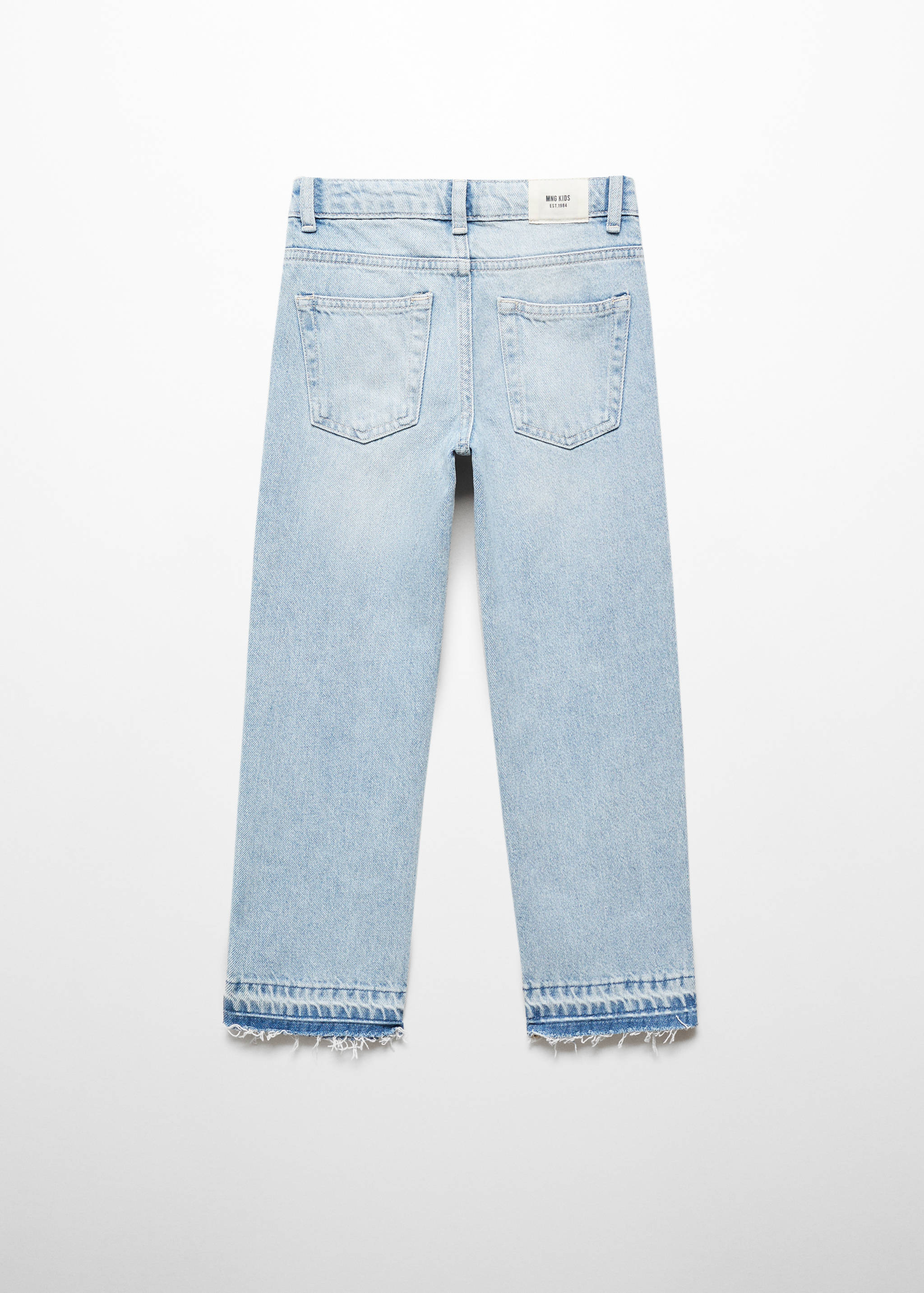 Jeans straight abertura - Reverso del artículo