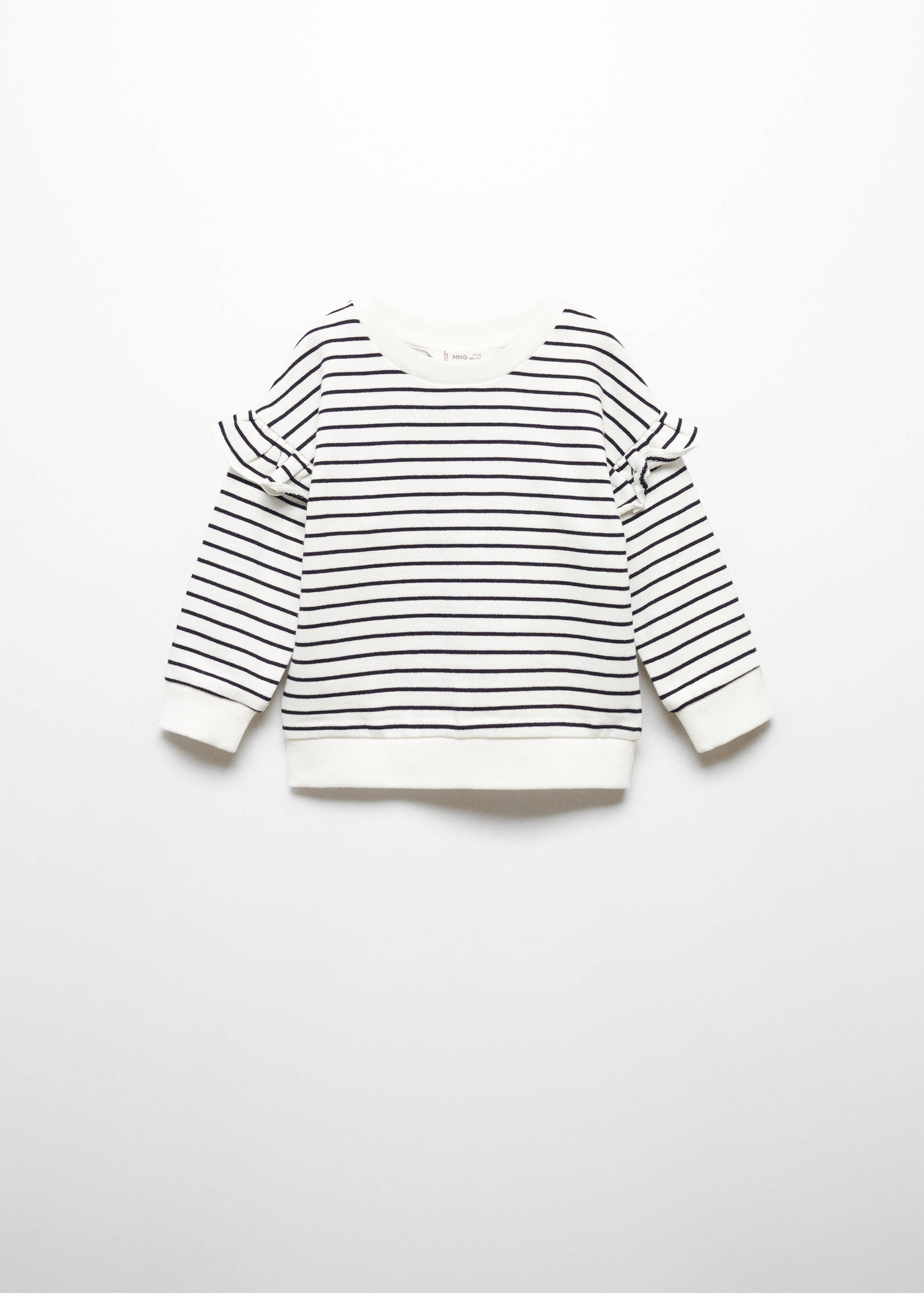Sweat-shirt rayures volant - Article sans modèle