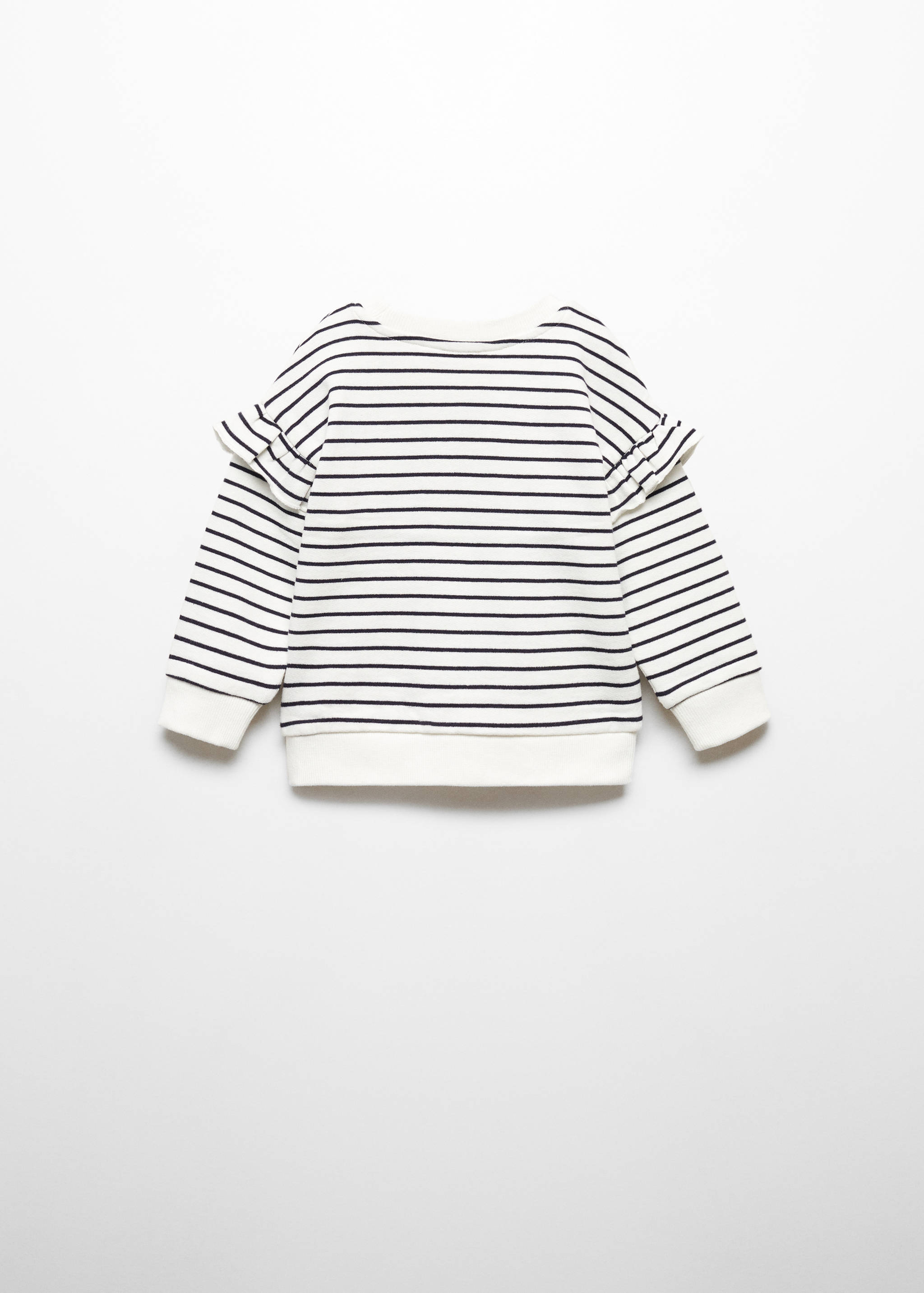 Sweat-shirt rayures volant - Verso de l’article
