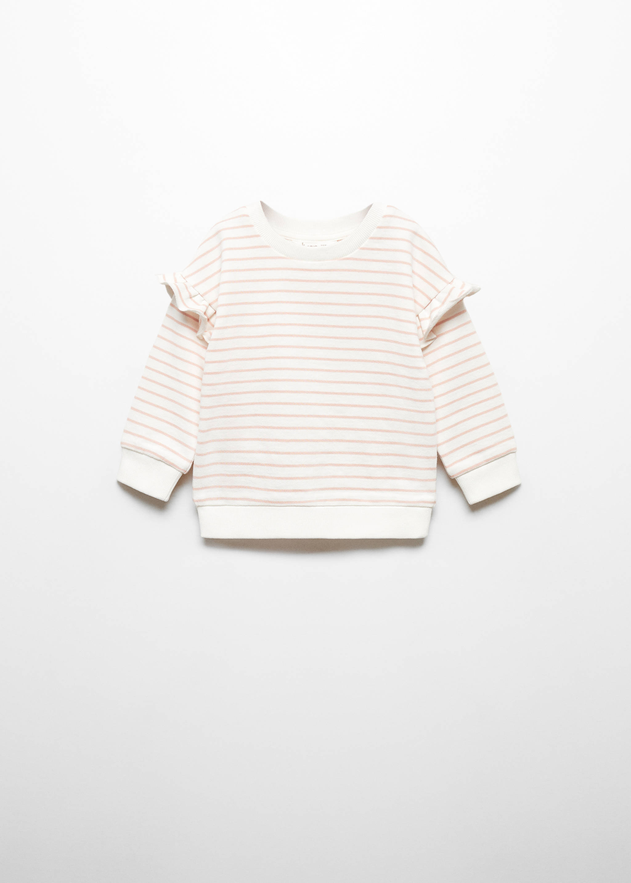 Sweat-shirt rayures volant - Article sans modèle