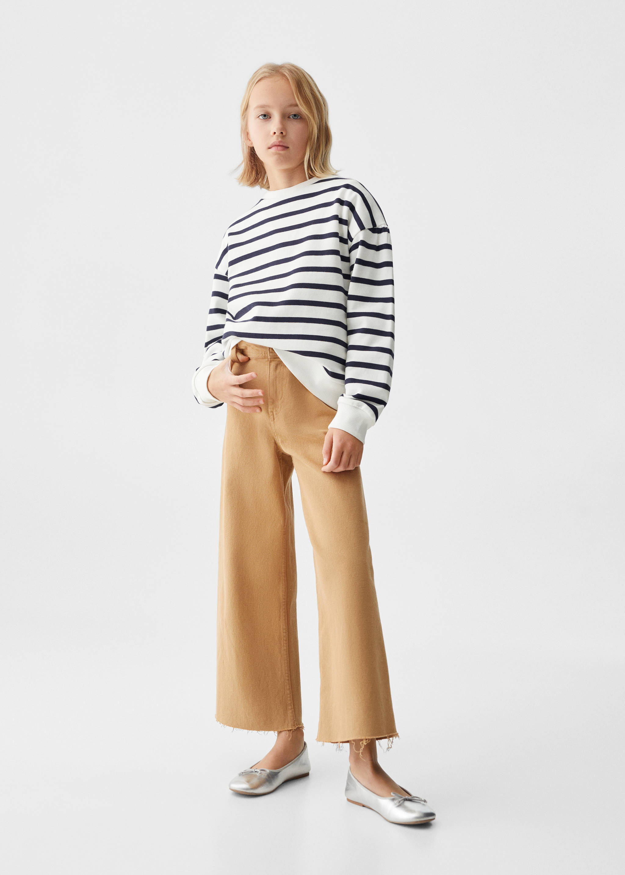 Sudadera algodón rayas - Plano general