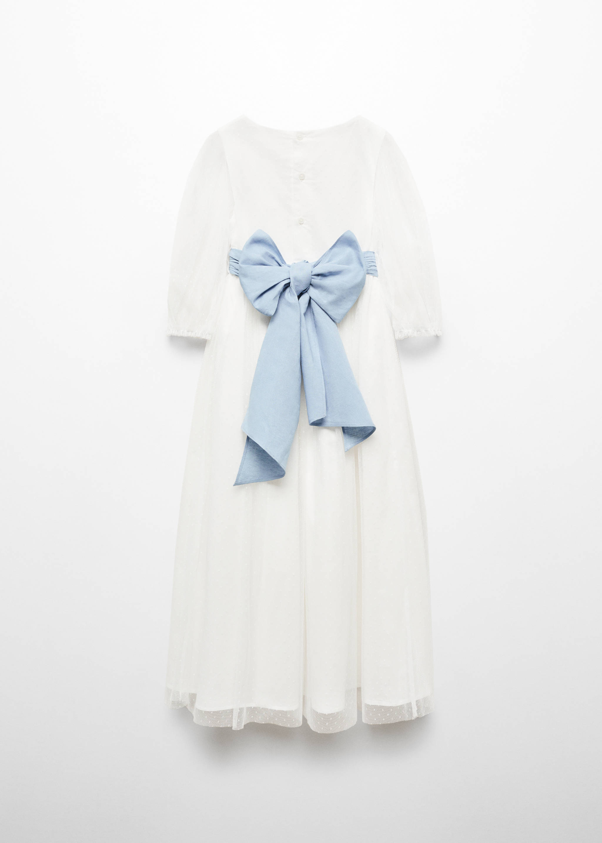 Bow Plumeti dress - Reverse of the article