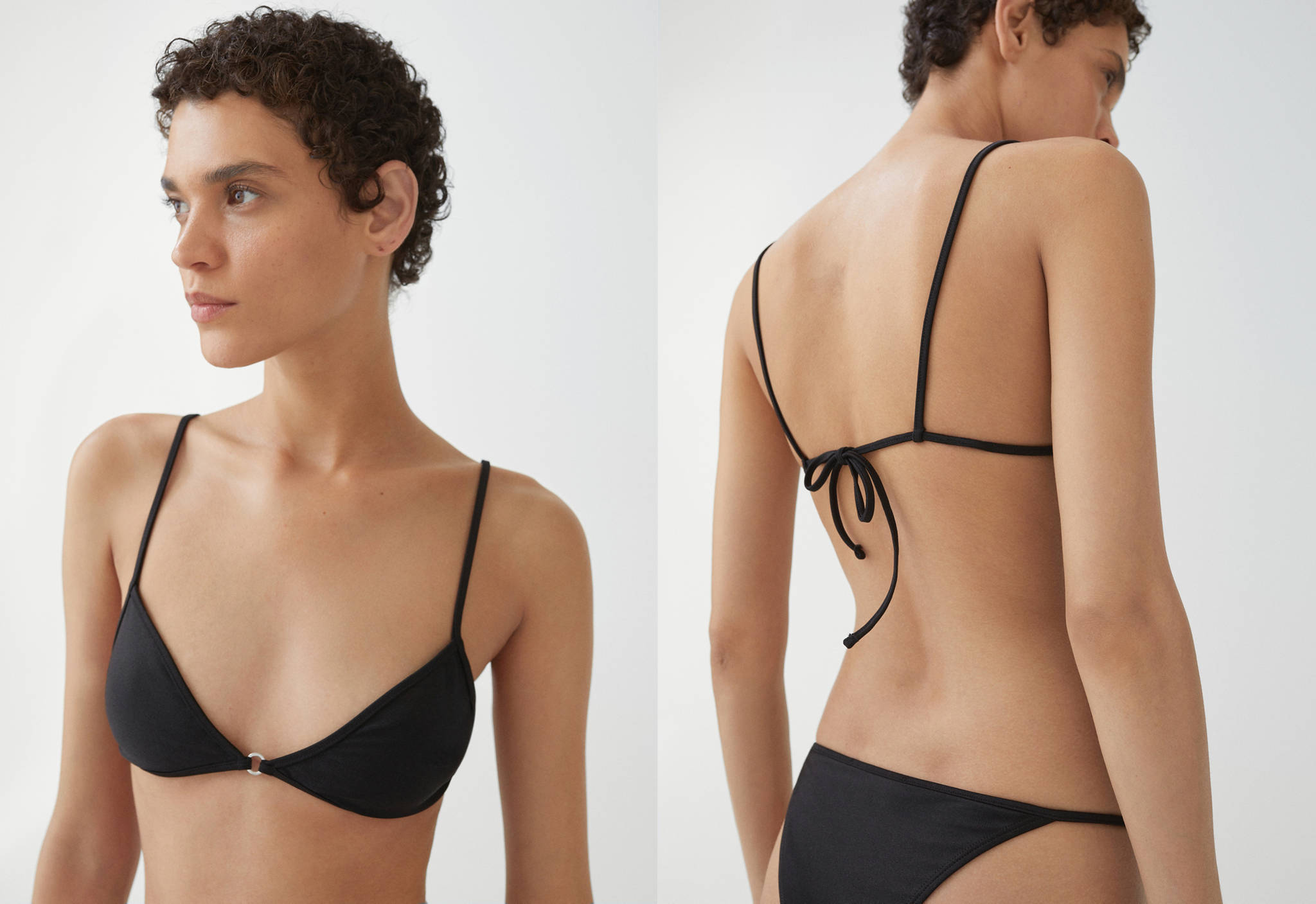 Metallic-detail bikini top - Panoramic plane