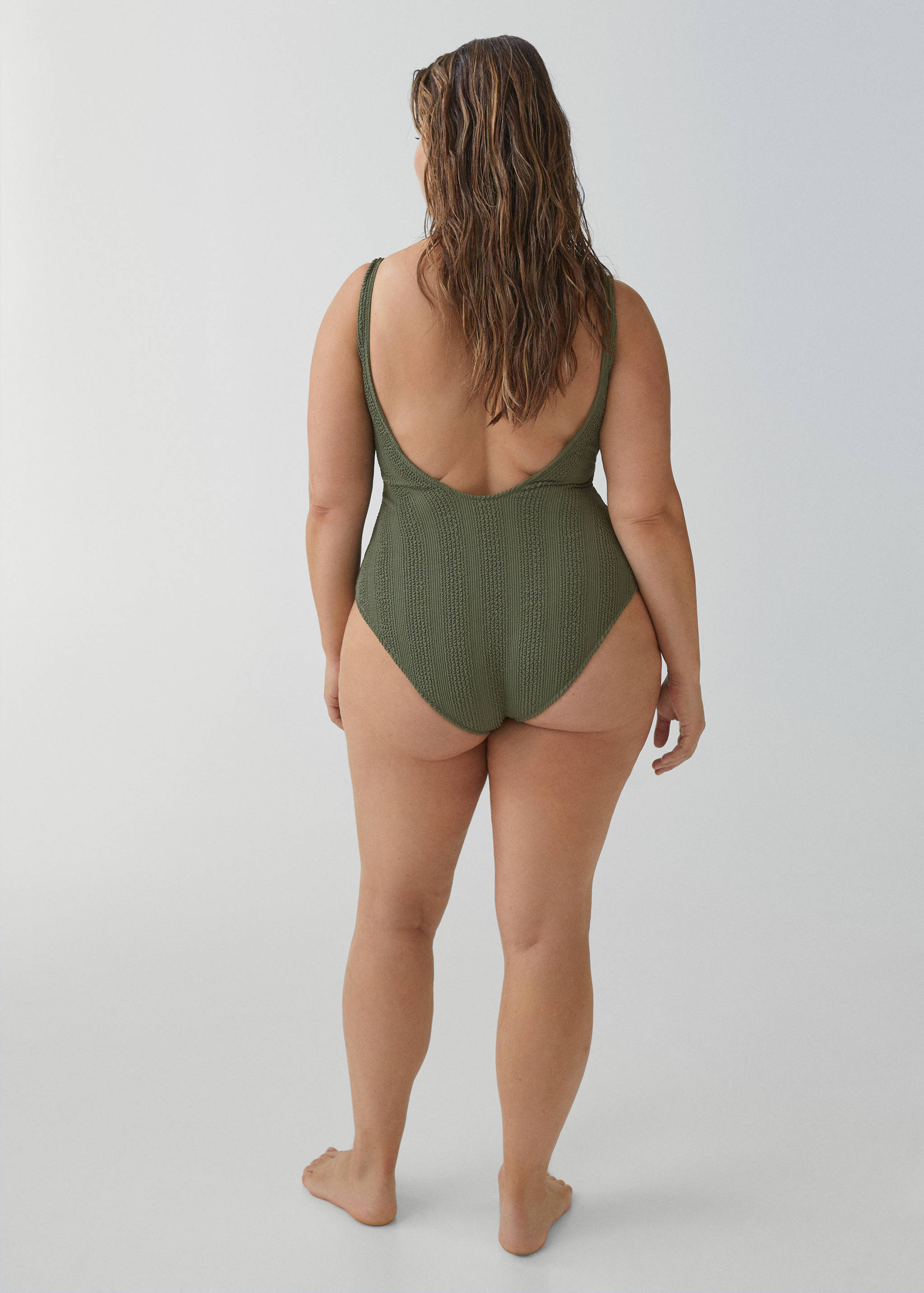 Textured swimsuit - Details of the article 4