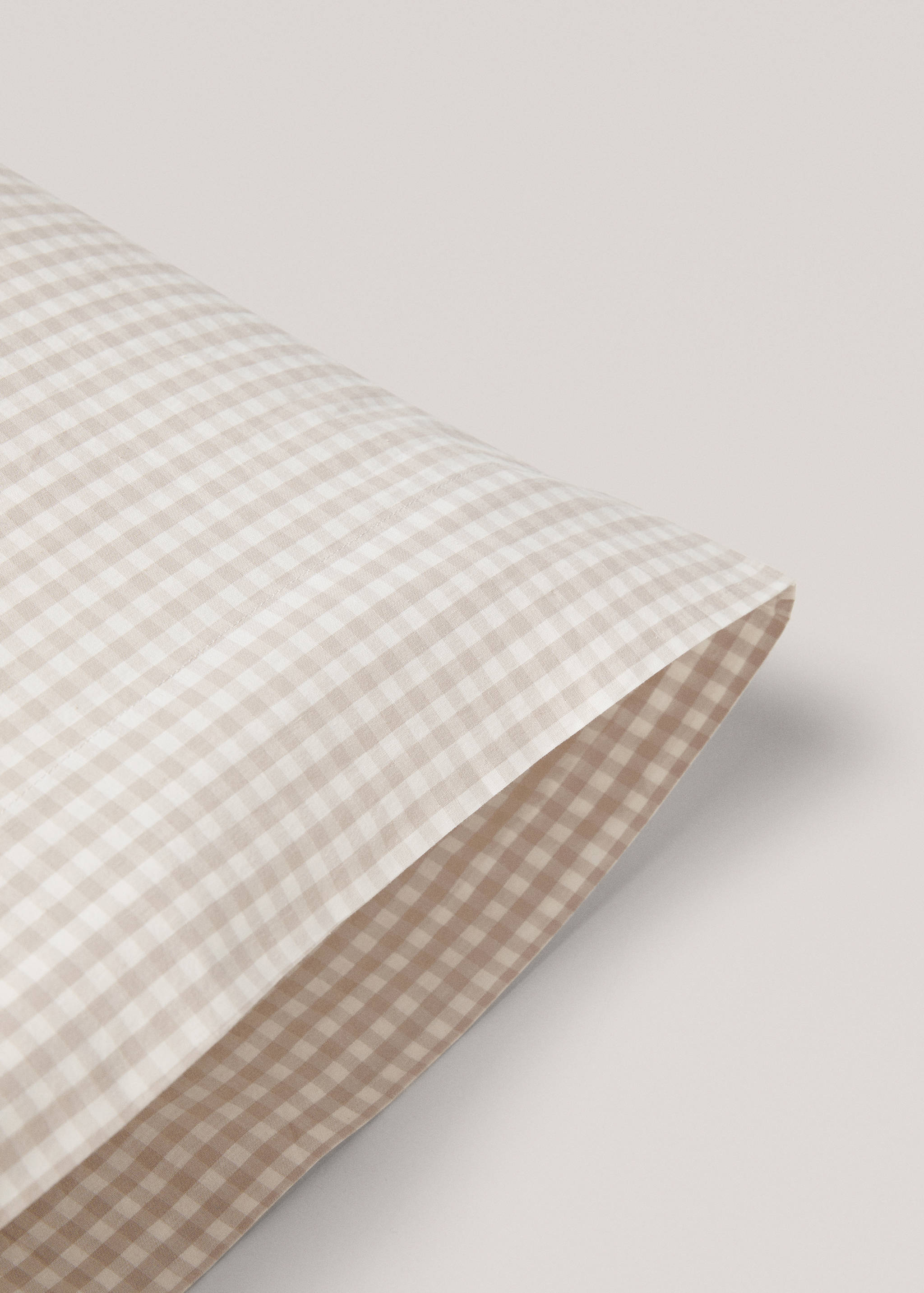 Vichy printed pillowcase 45x110cm - Details of the article 1
