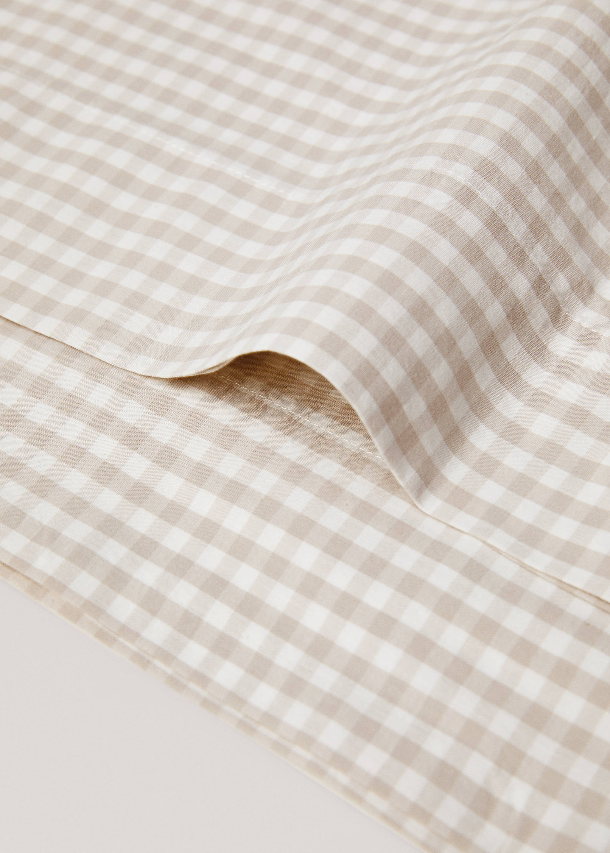 Vichy printed pillowcase 45x110cm - Details of the article 2