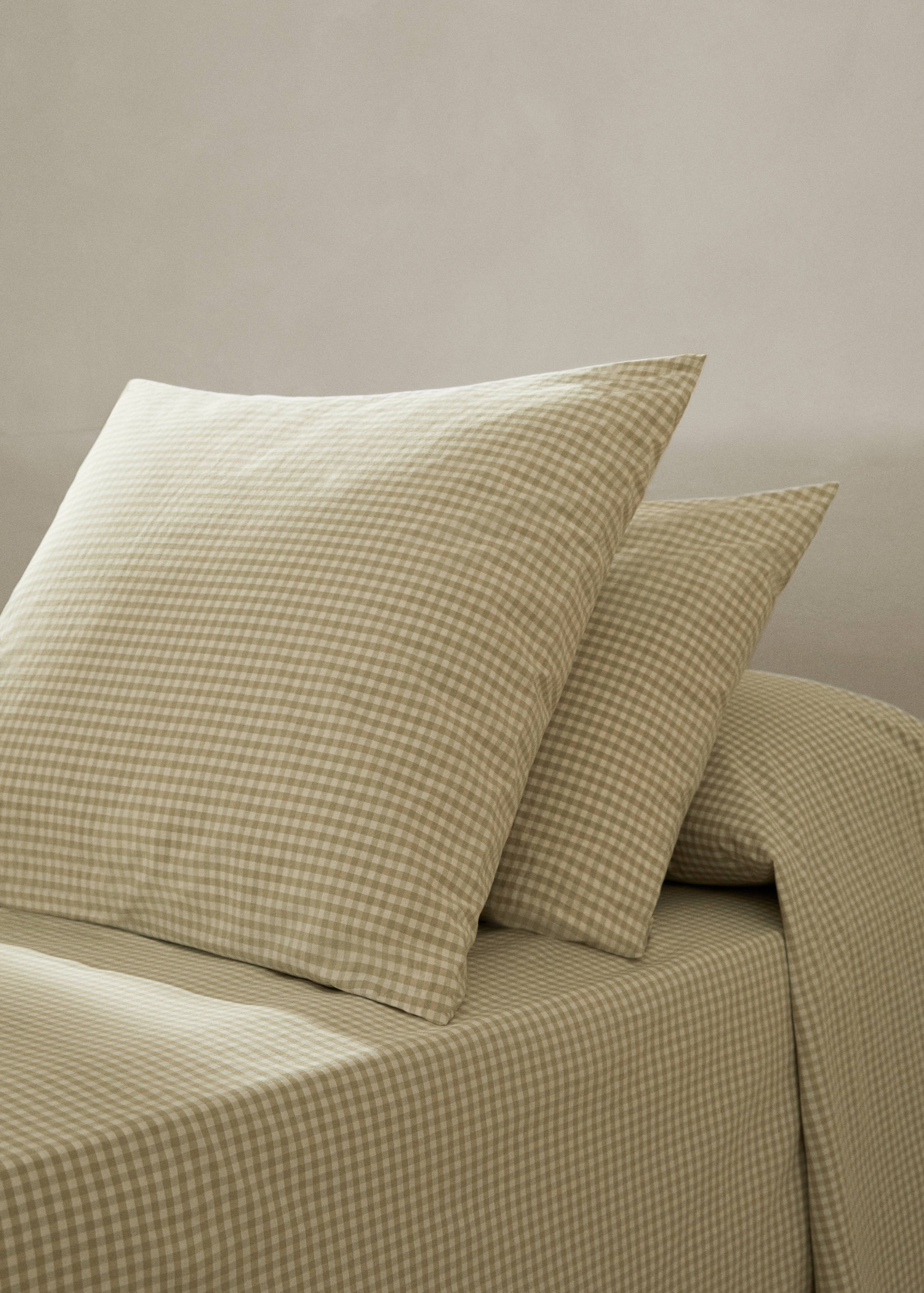 Vichy printed pillowcase 45x110cm - General plane