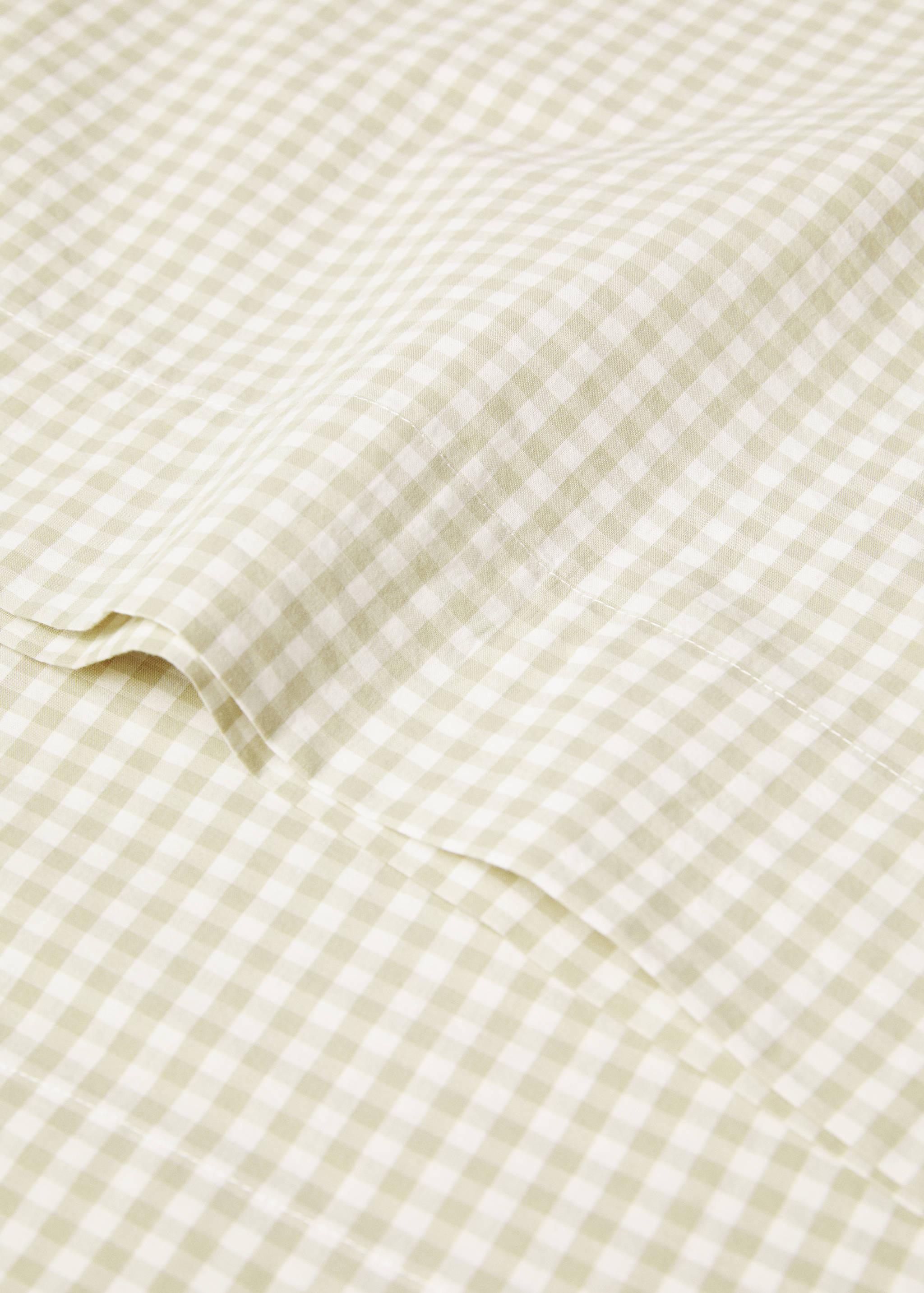 Vichy printed pillowcase 45x110cm - Details of the article 1
