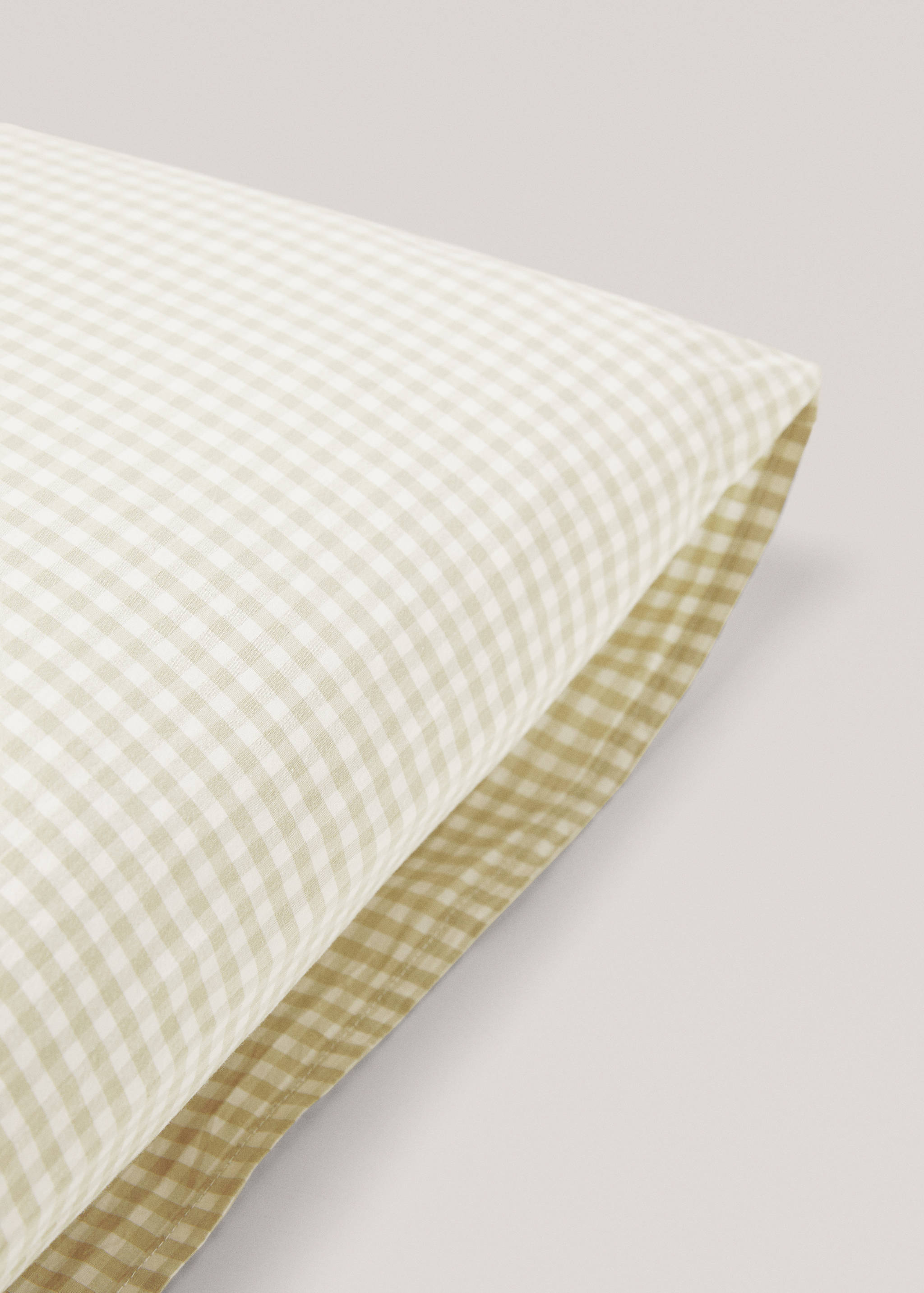 Vichy printed pillowcase 45x110cm - Details of the article 2