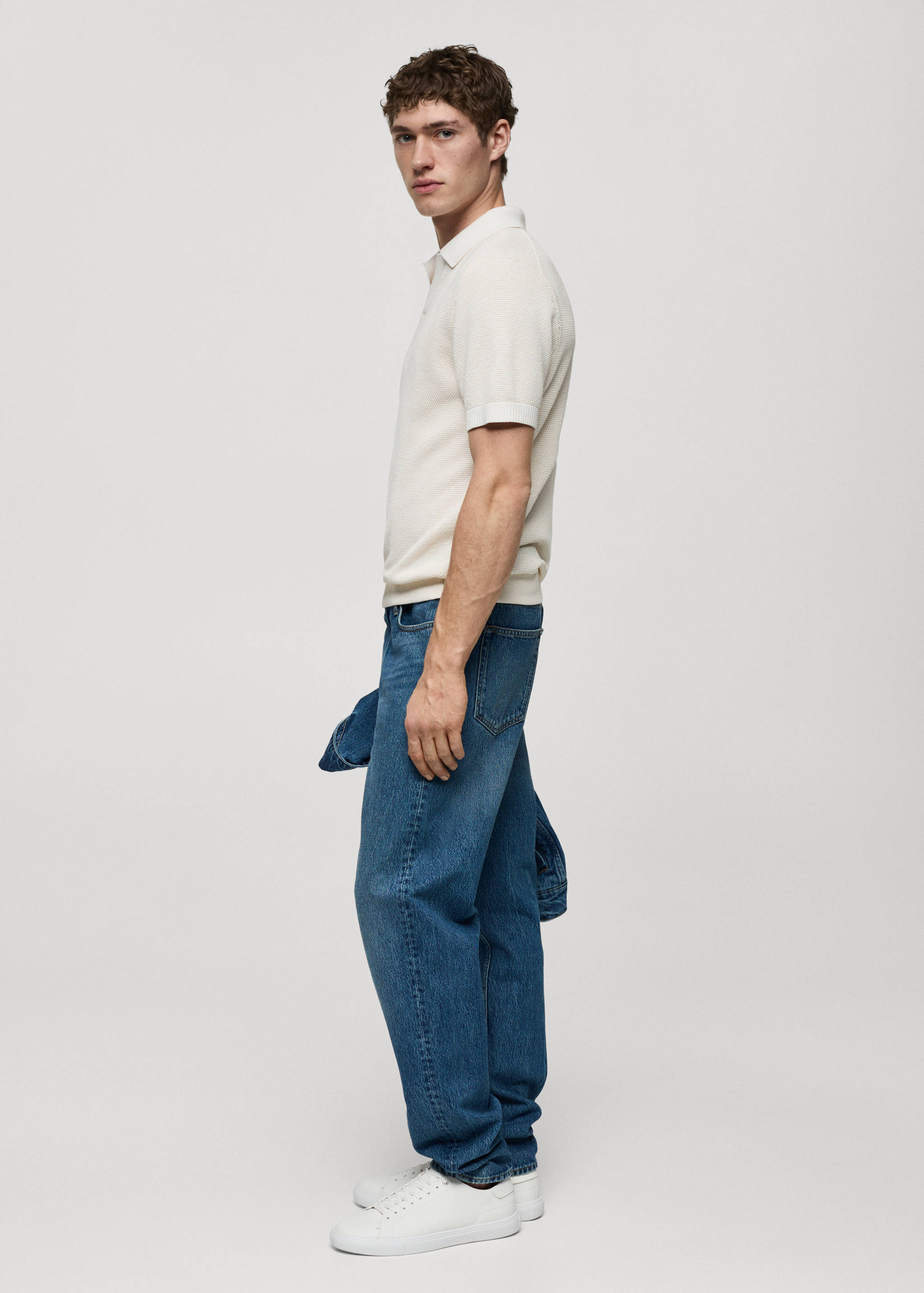 Straight-fit jeans met medium wassing - Detail van het artikel 2