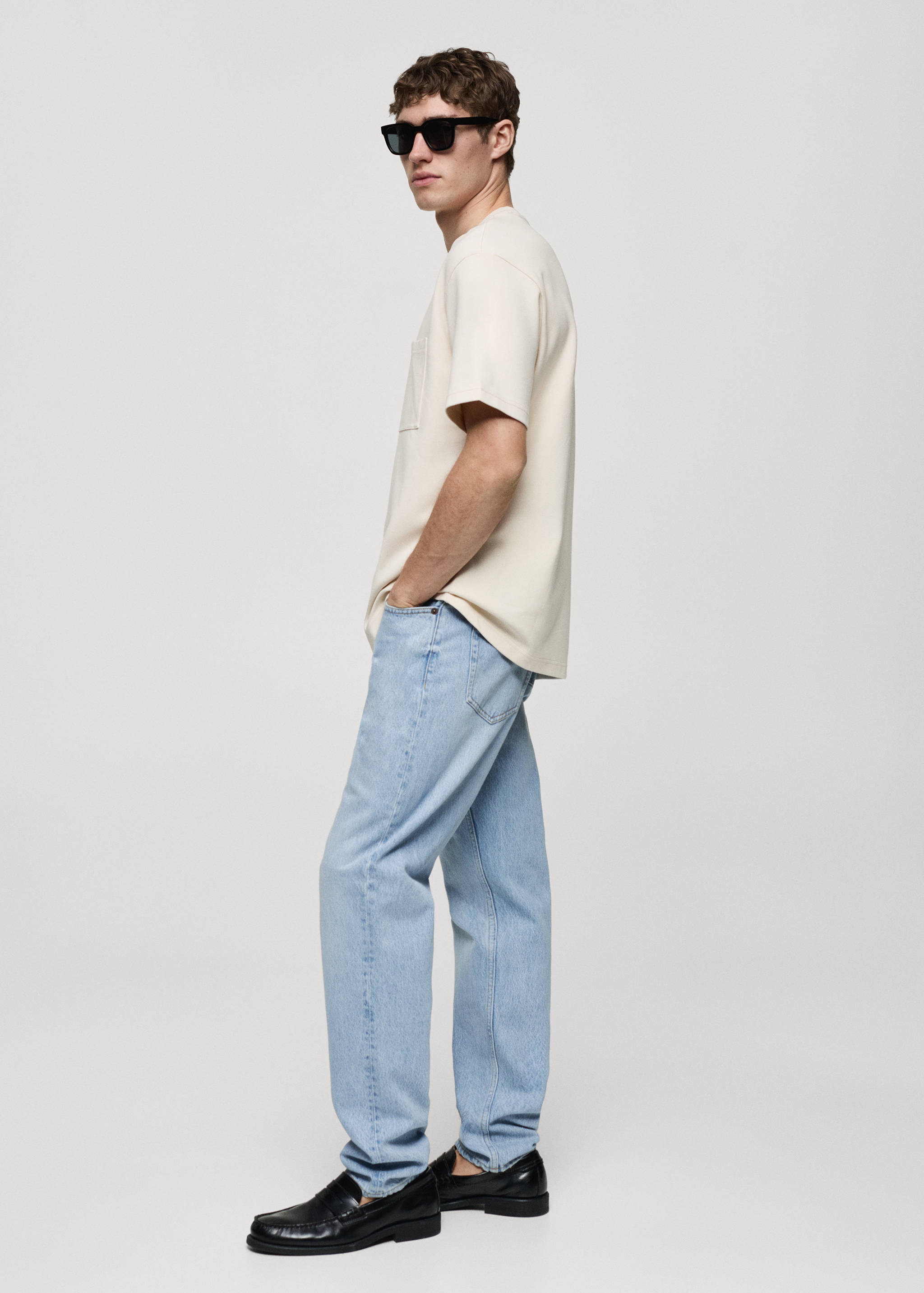 Straight-fit jeans met gewassen effect - Detail van het artikel 2
