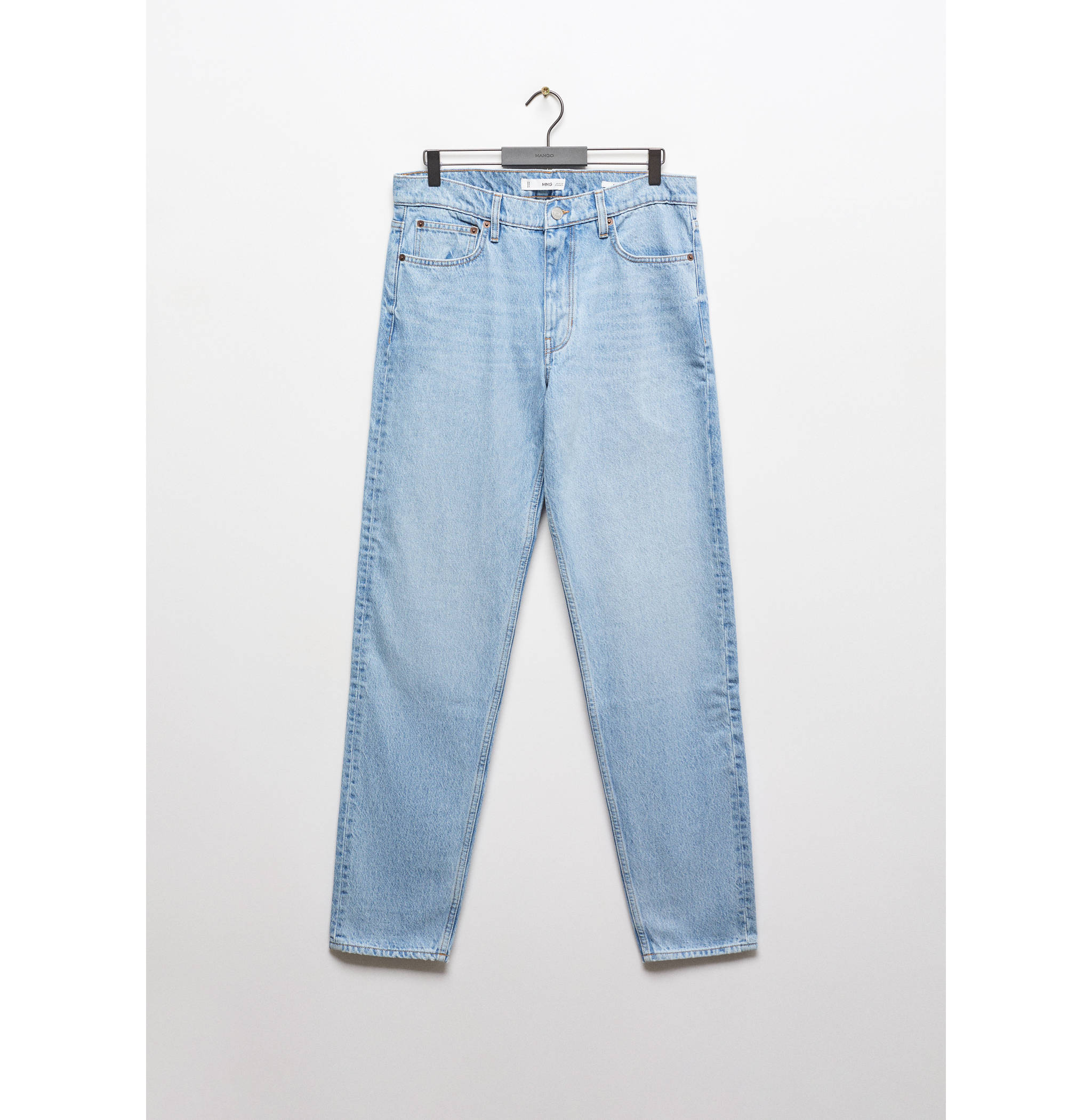 Straight-fit jeans met gewassen effect - Artikel zonder model