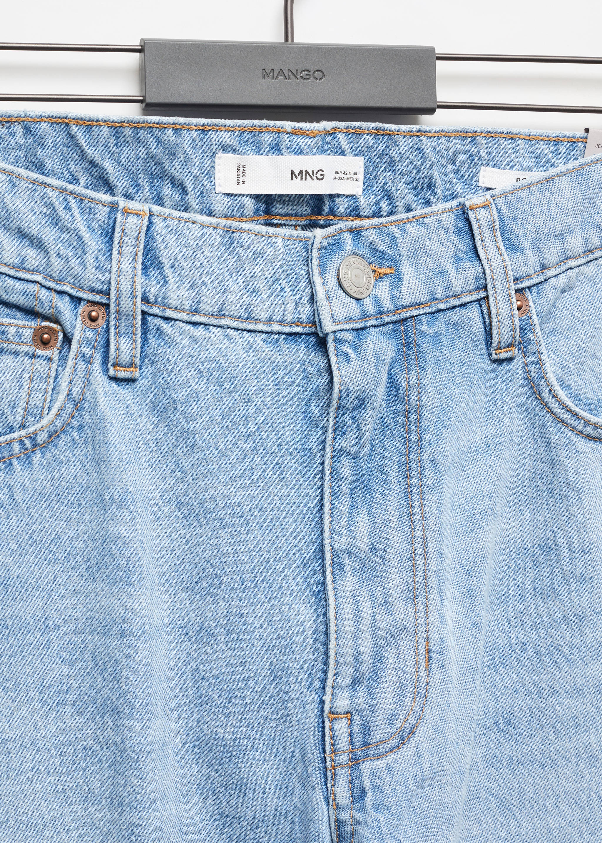 Straight-fit jeans met gewassen effect - Detail van het artikel 8