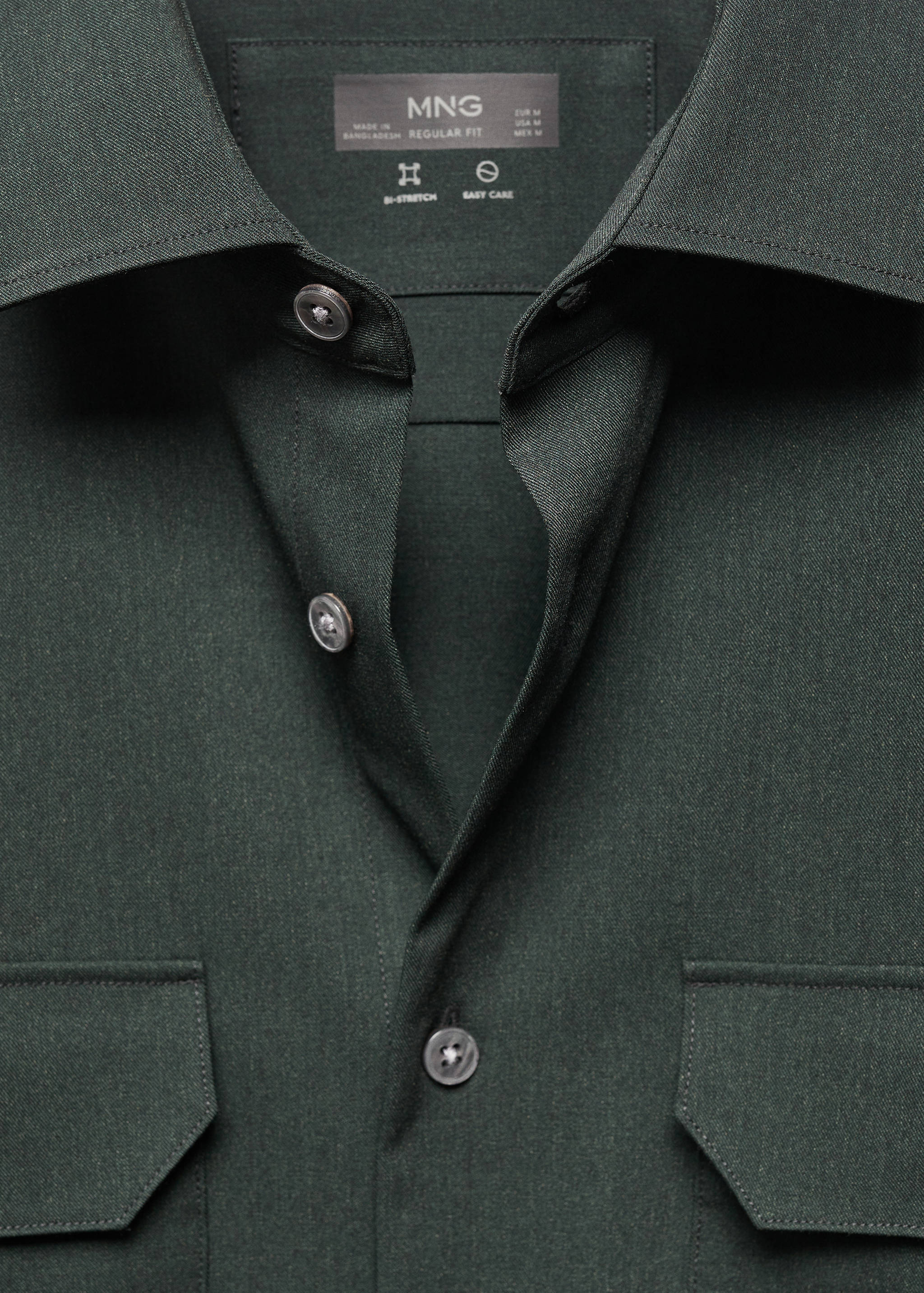 Overshirt with stretch-fabric pockets - Details of the article 8