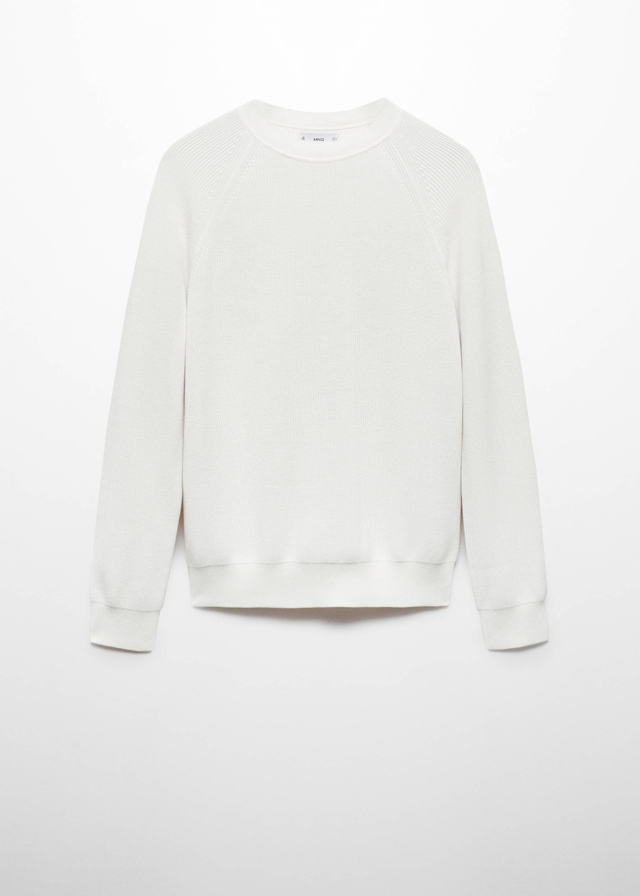 Jersey canalé cuello redondo - Artículo sin modelo