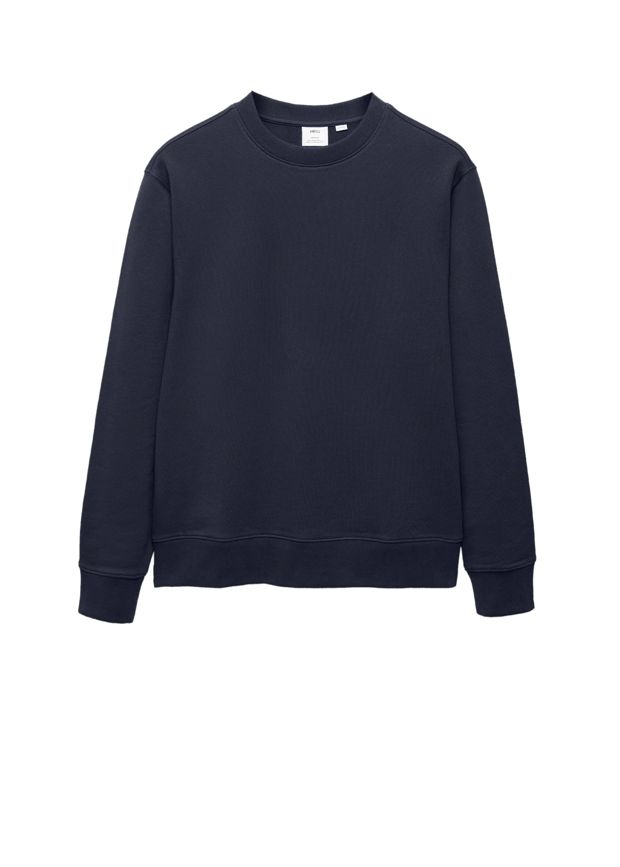 Sweat-shirt essentiel 100 % coton - Détail de l'article 9, Bleu marine foncé. Ref: 67014460-00.