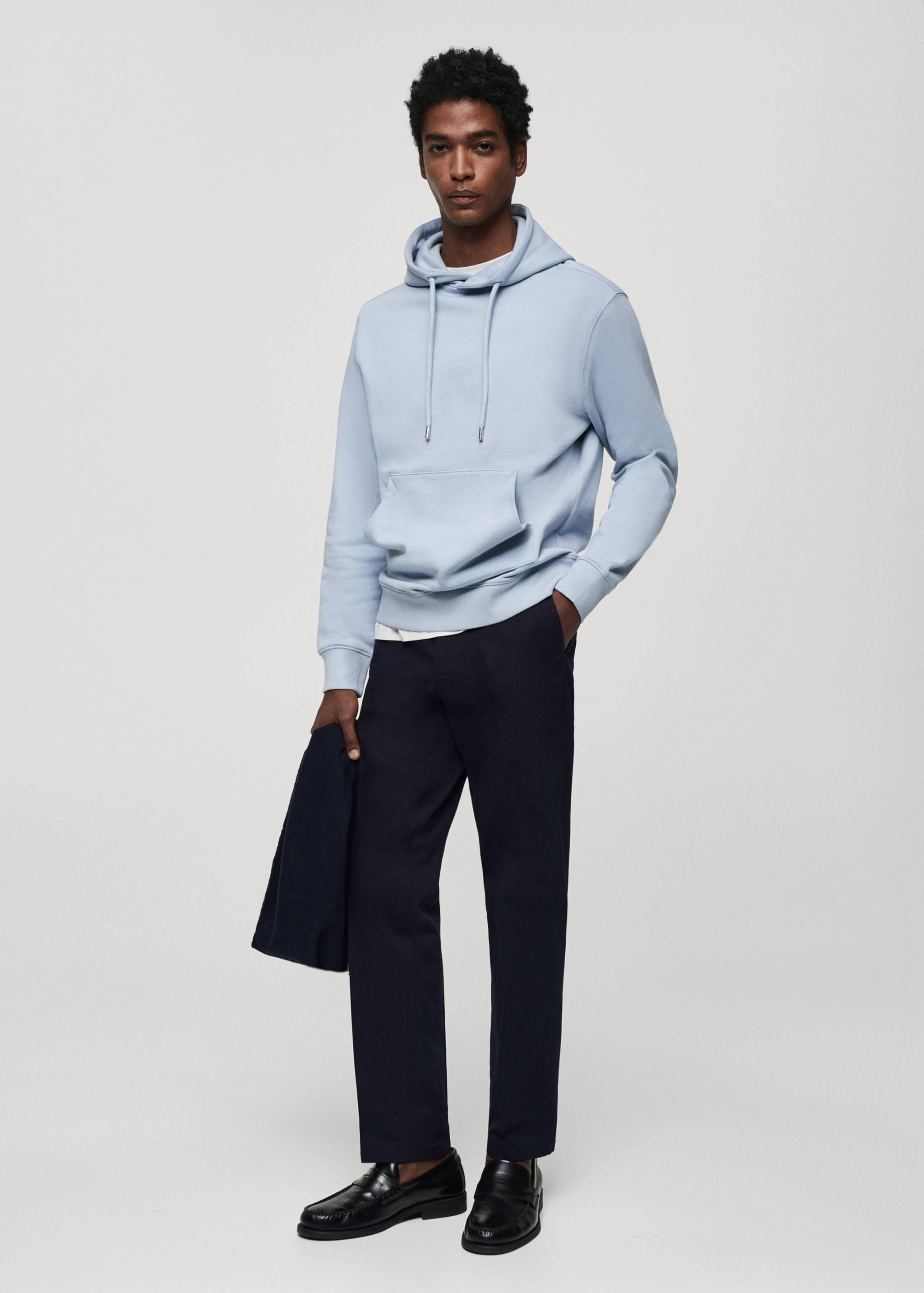 Lightweight cotton hooded sweatshirt - General plane