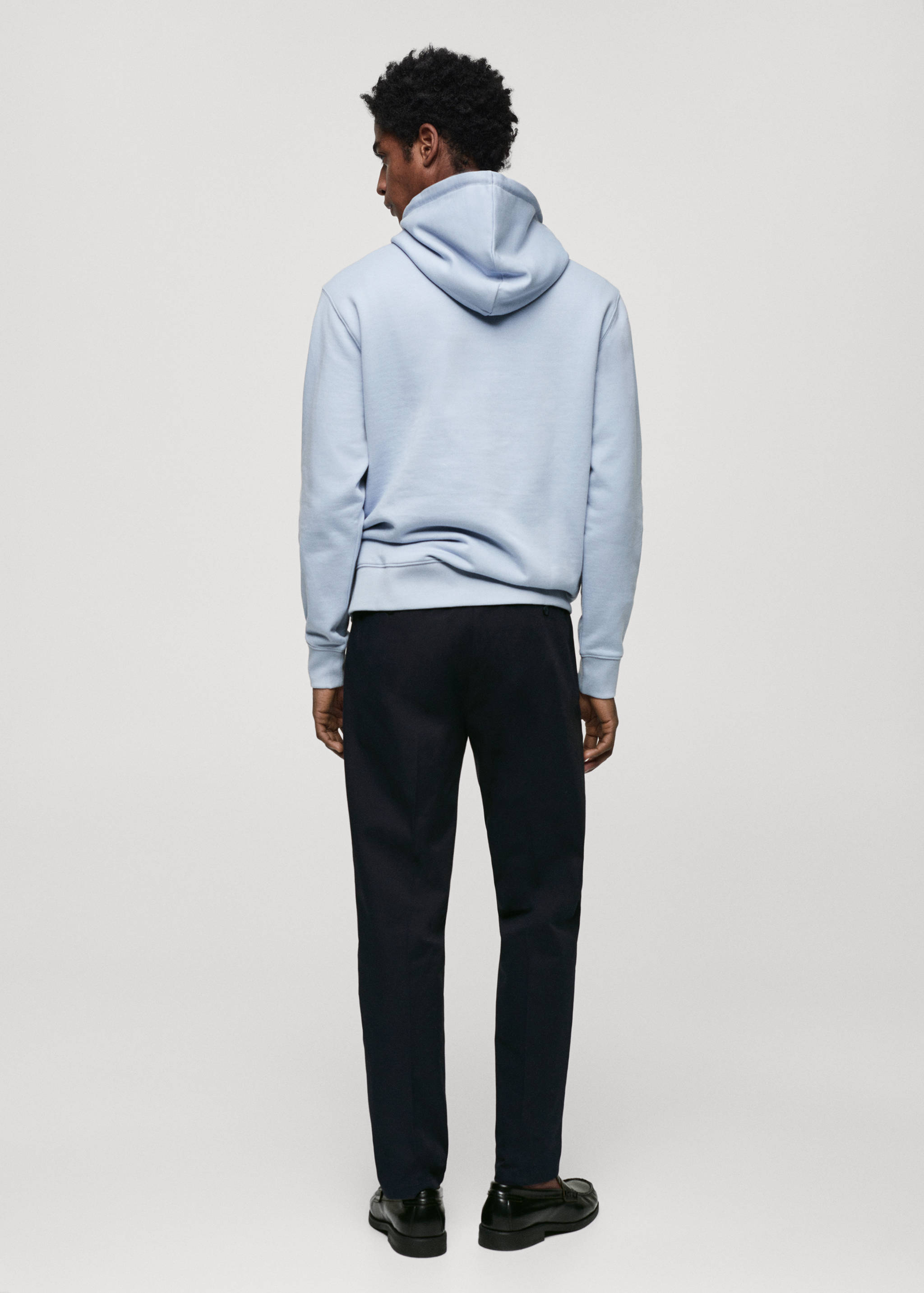 Lightweight cotton hooded sweatshirt - Reverse of the article