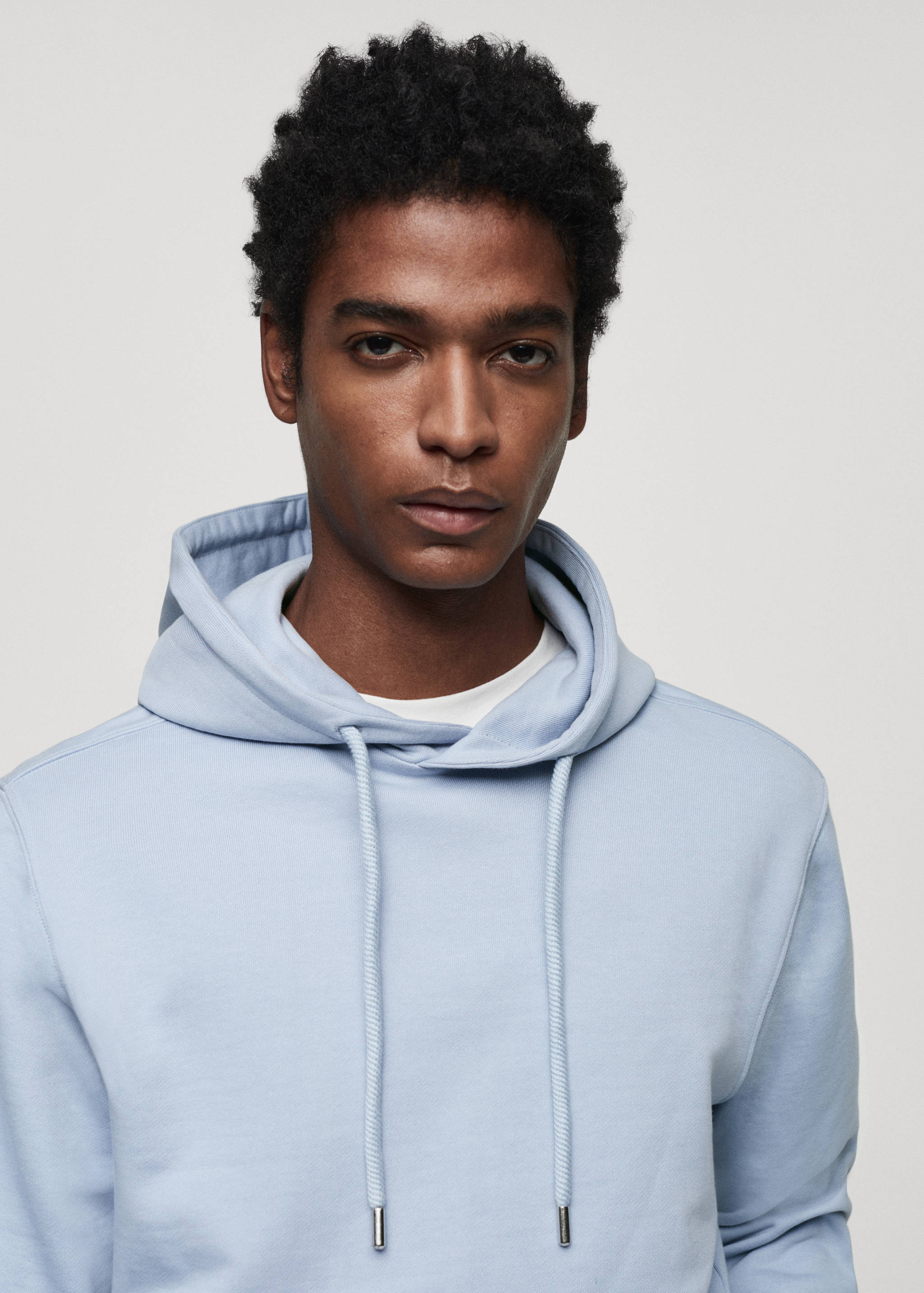 Lightweight cotton hooded sweatshirt - Details of the article 1