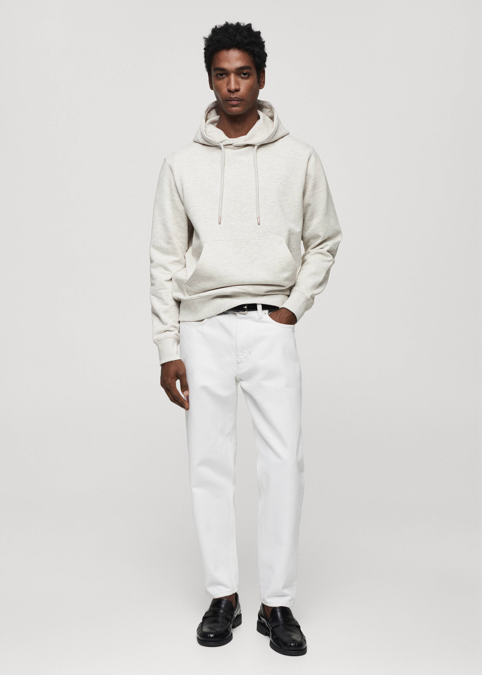 Lightweight cotton hooded sweatshirt - General plane