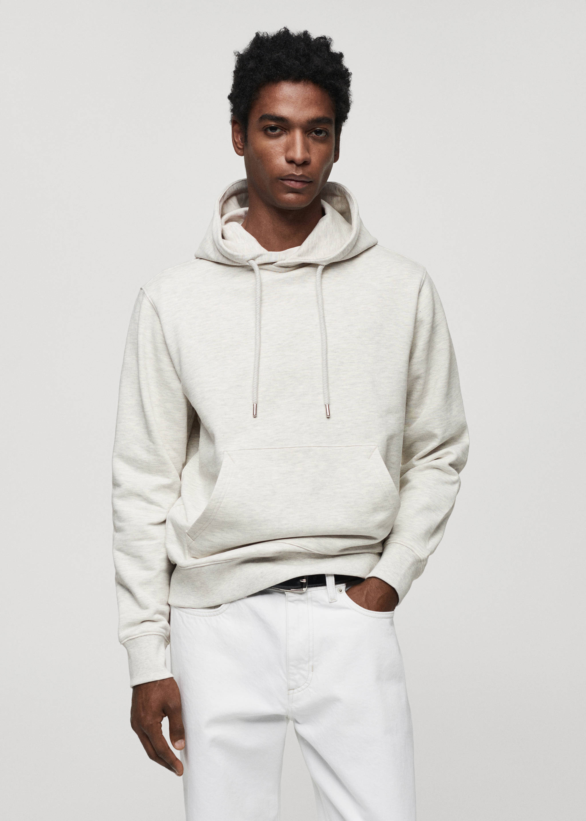 Lightweight cotton hooded sweatshirt - Medium plane