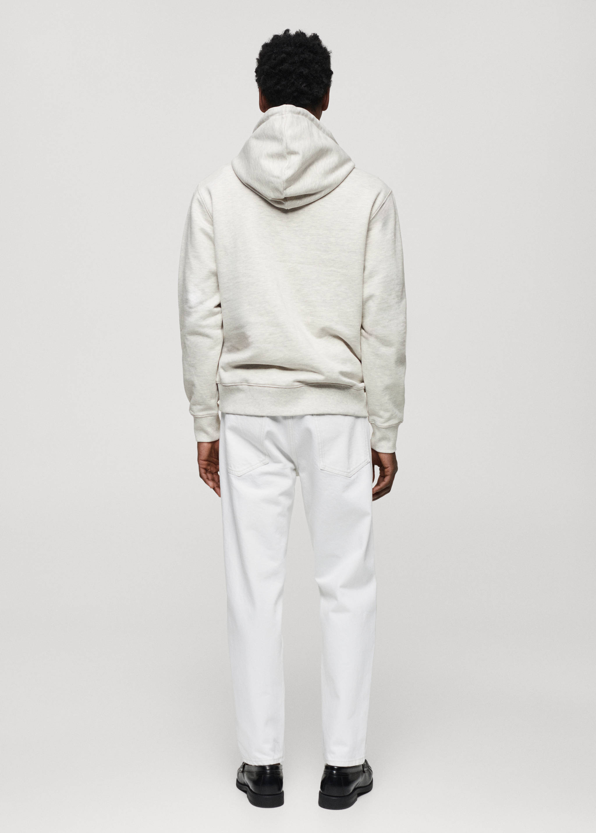 Lightweight cotton hooded sweatshirt - Reverse of the article