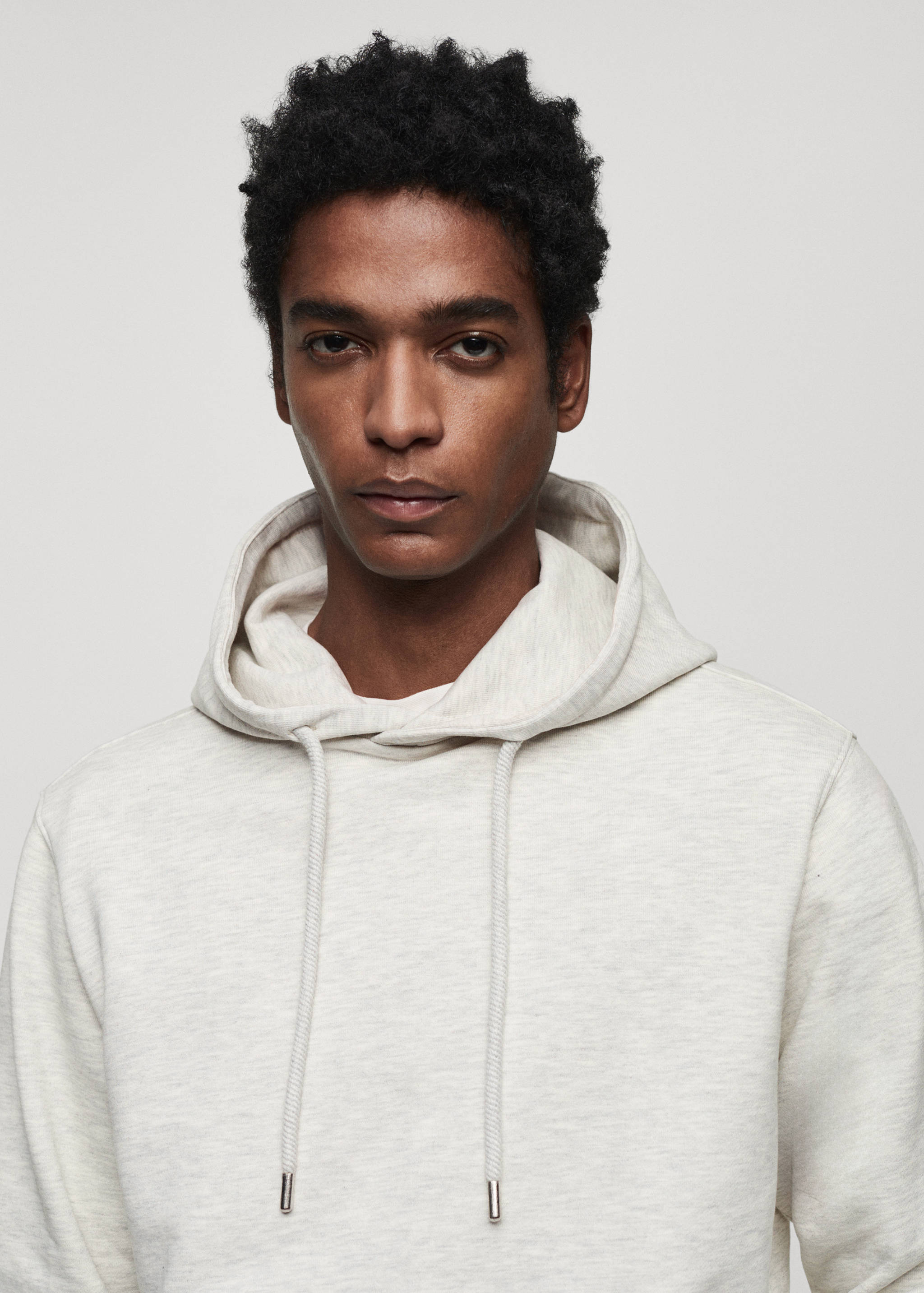 Lightweight cotton hooded sweatshirt - Details of the article 1