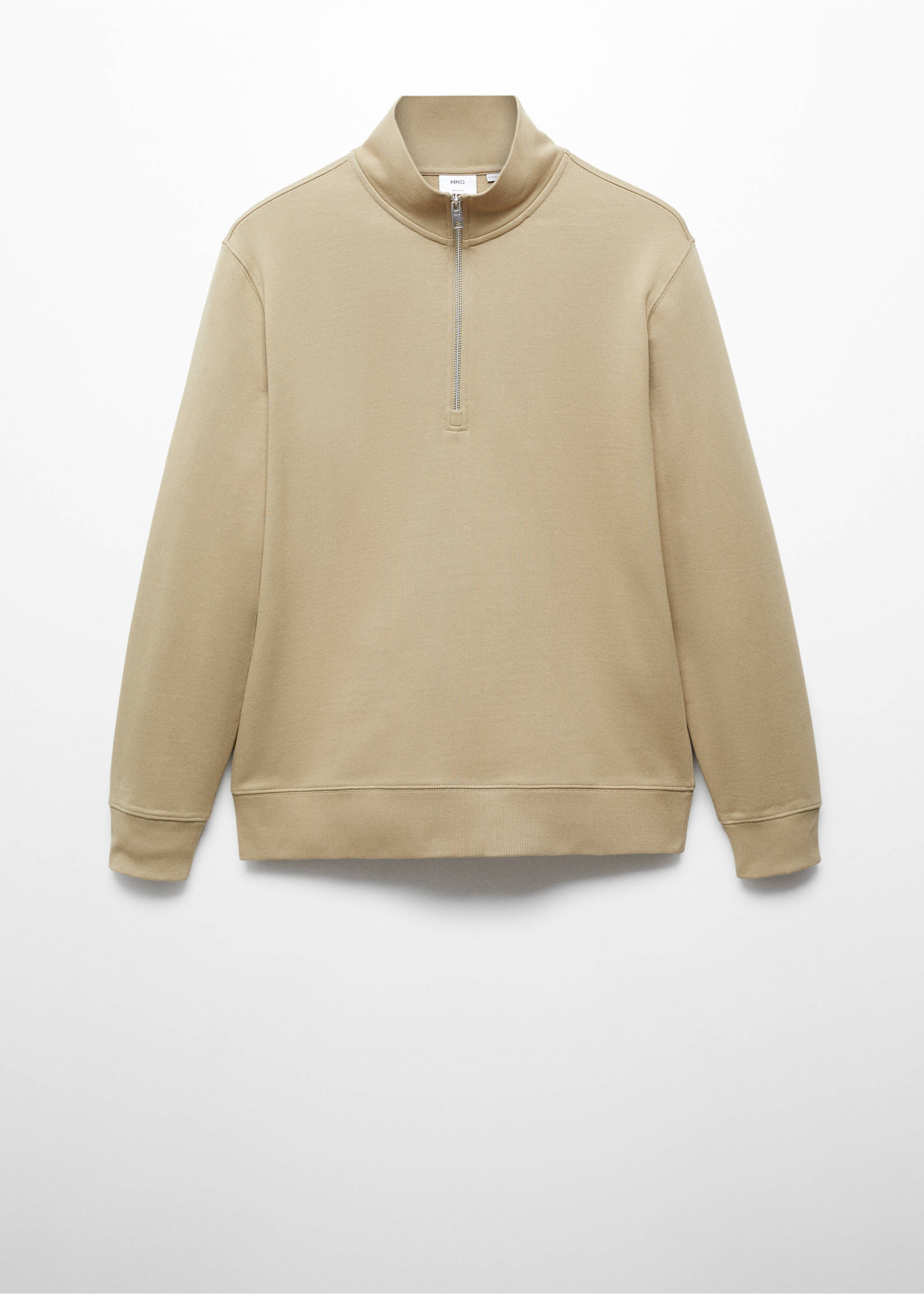 Sudadera algodón cremallera - Artículo sin modelo, Arena. Ref: 67014462-00.