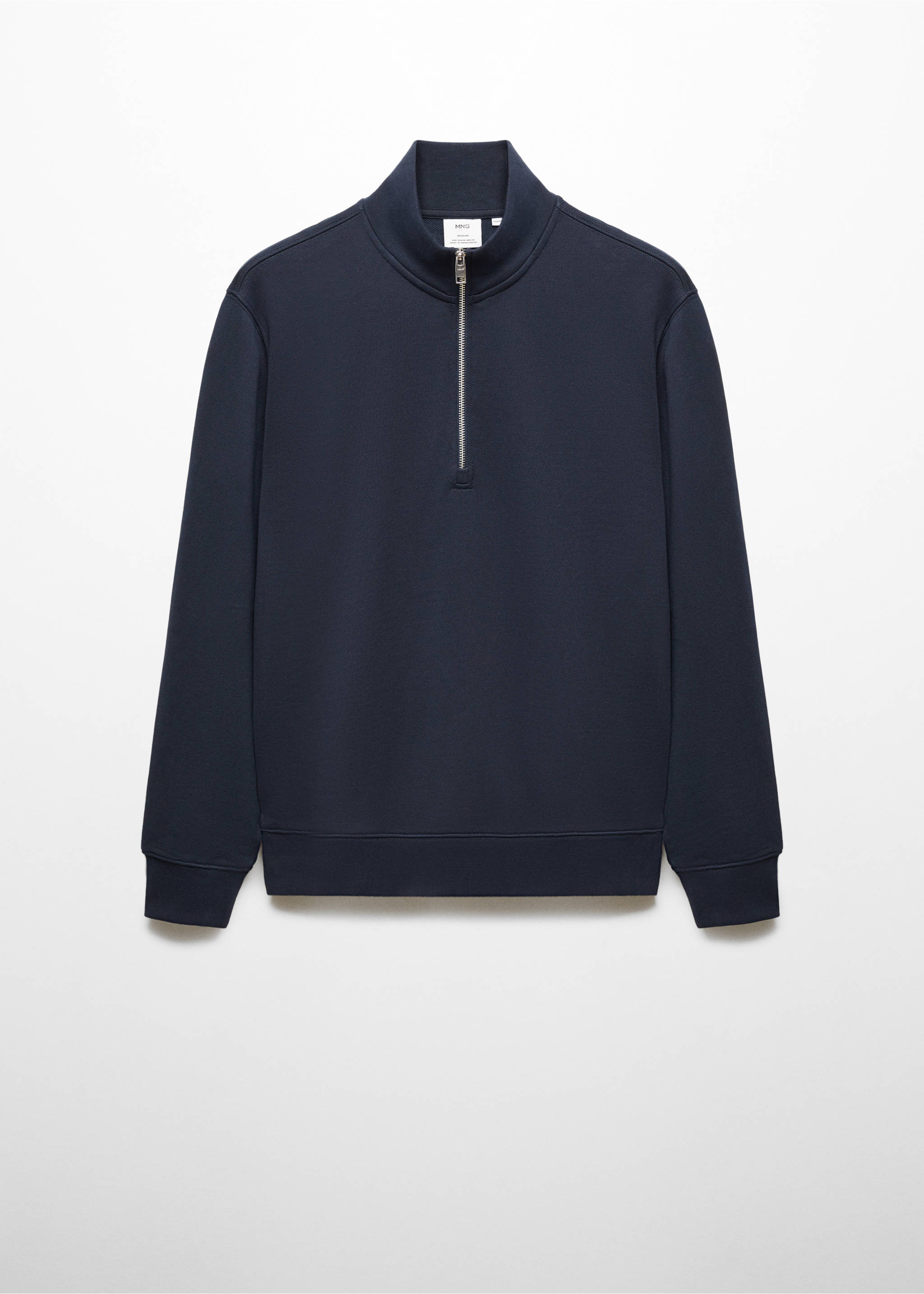 Sudadera algodón cremallera - Artículo sin modelo, Azul marino oscuro. Ref: 67014462-00.
