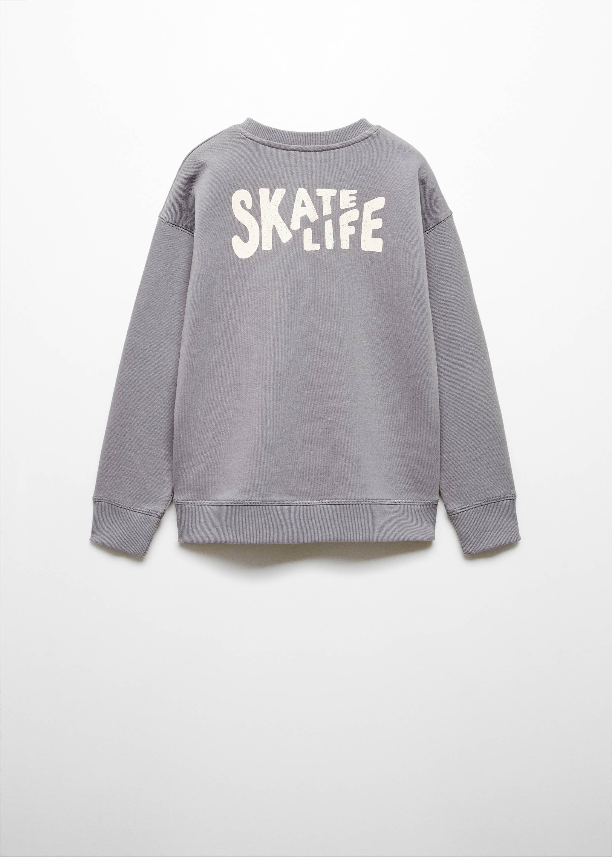 Message cotton sweatshirt - Reverse of the article